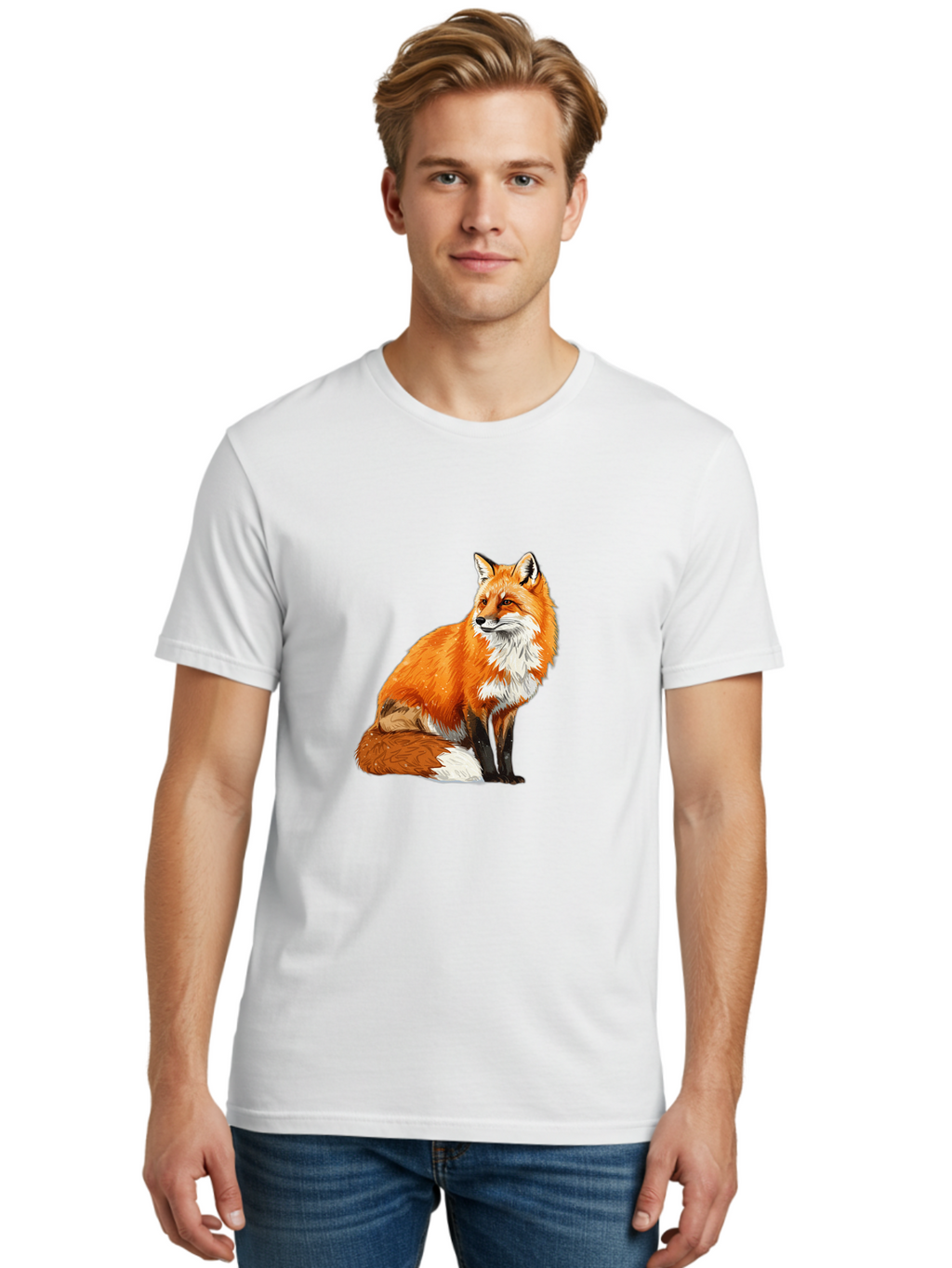 Red-Fox-4 Men'S Graphic Tee, 100% Cotton, Comfortable Casual Summer Wear, Machine Washable, Vintage Camera, Old Camera, Antique Camera, Black Camera, Classic Photography, Photography Equipment, Nostalgic Device, Film Camera, Camera Art Baf454