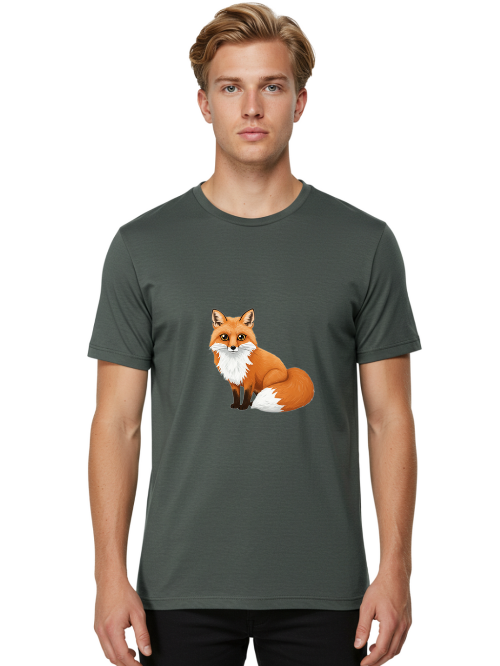 Red-Fox Men'S Graphic Tee, 100% Cotton, Comfortable Casual Summer Wear, Machine Washable, Vintage Camera, Old Camera, Antique Camera, Black Camera, Classic Photography, Photography Equipment, Nostalgic Device, Film Camera, Camera Art Baf455