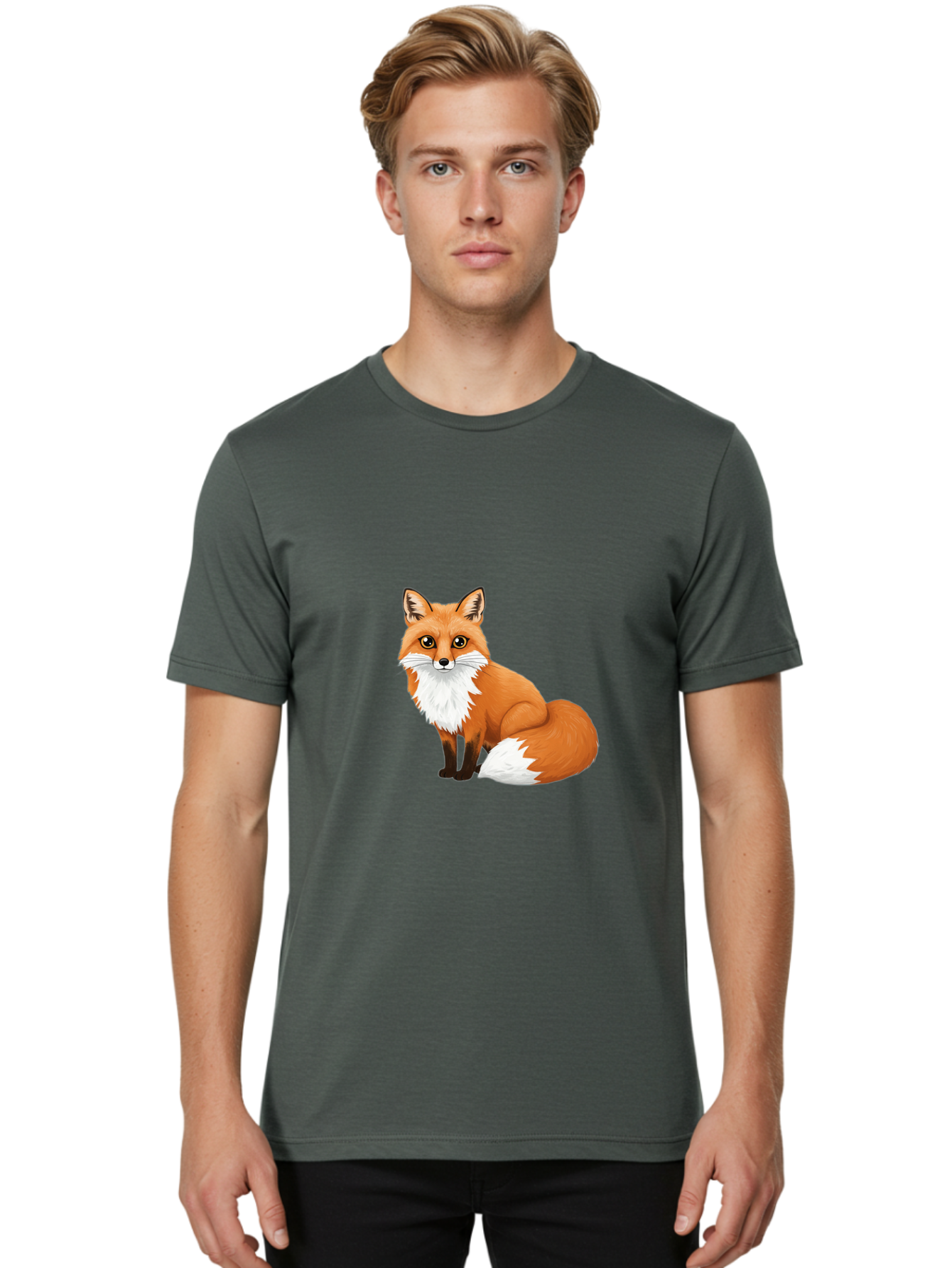 Red-Fox Men'S Graphic Tee, 100% Cotton, Comfortable Casual Summer Wear, Machine Washable, Vintage Camera, Old Camera, Antique Camera, Black Camera, Classic Photography, Photography Equipment, Nostalgic Device, Film Camera, Camera Art Baf455