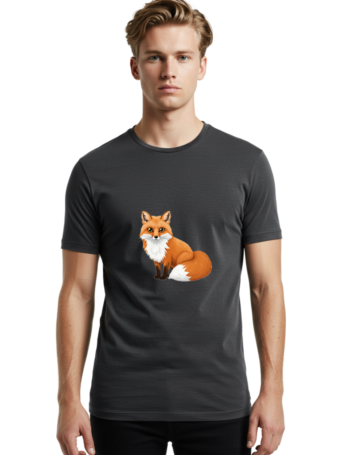 Red-Fox Men'S Graphic Tee, 100% Cotton, Comfortable Casual Summer Wear, Machine Washable, Vintage Camera, Old Camera, Antique Camera, Black Camera, Classic Photography, Photography Equipment, Nostalgic Device, Film Camera, Camera Art Baf455