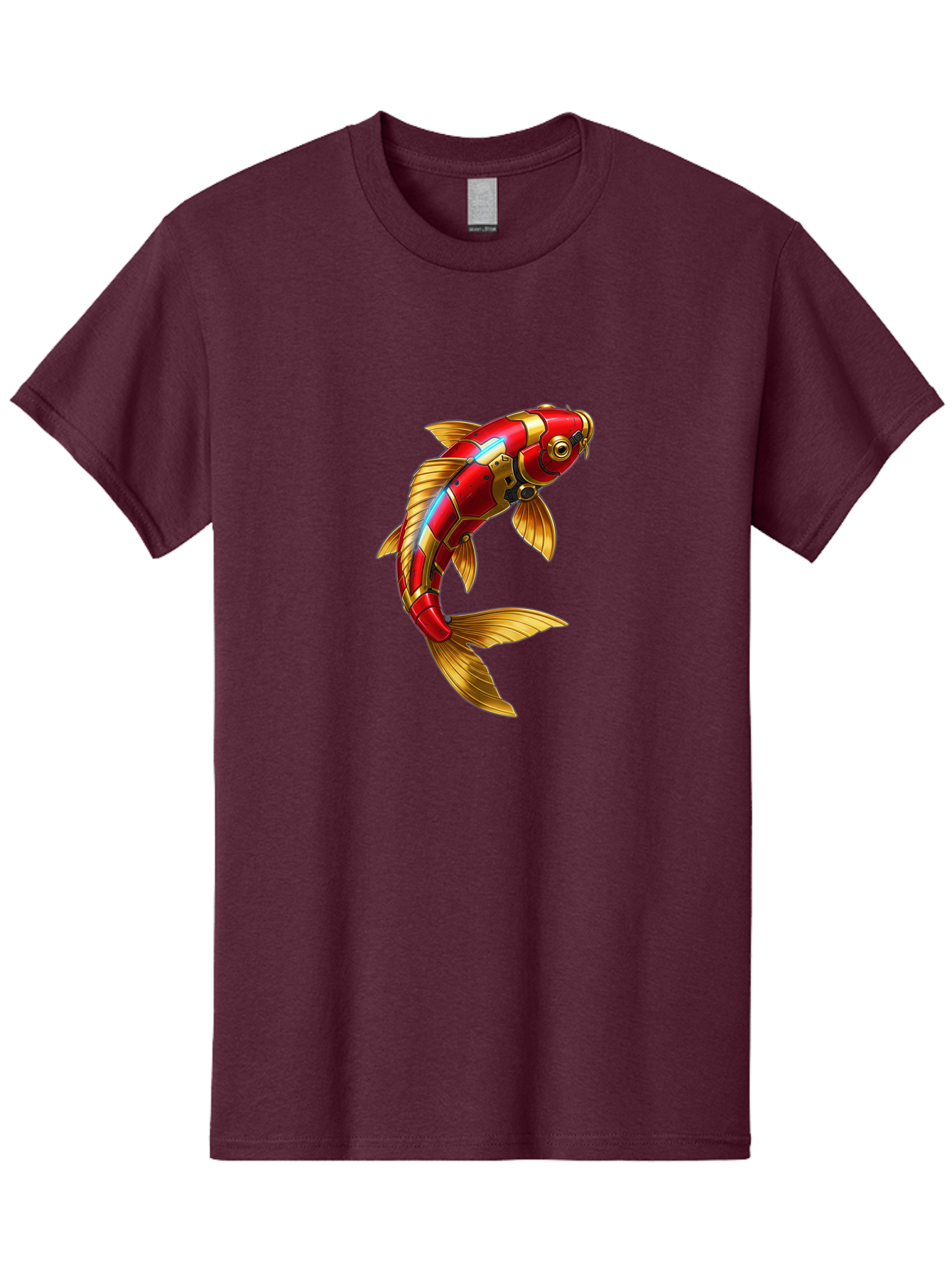 Red-Koi-Fish-Robot Men'S Graphic Tee, 100% Cotton, Comfortable Casual Summer Wear, Machine Washable, Vintage Camera, Old Camera, Antique Camera, Black Camera, Classic Photography, Photography Equipment, Nostalgic Device, Film Camera, Baf456