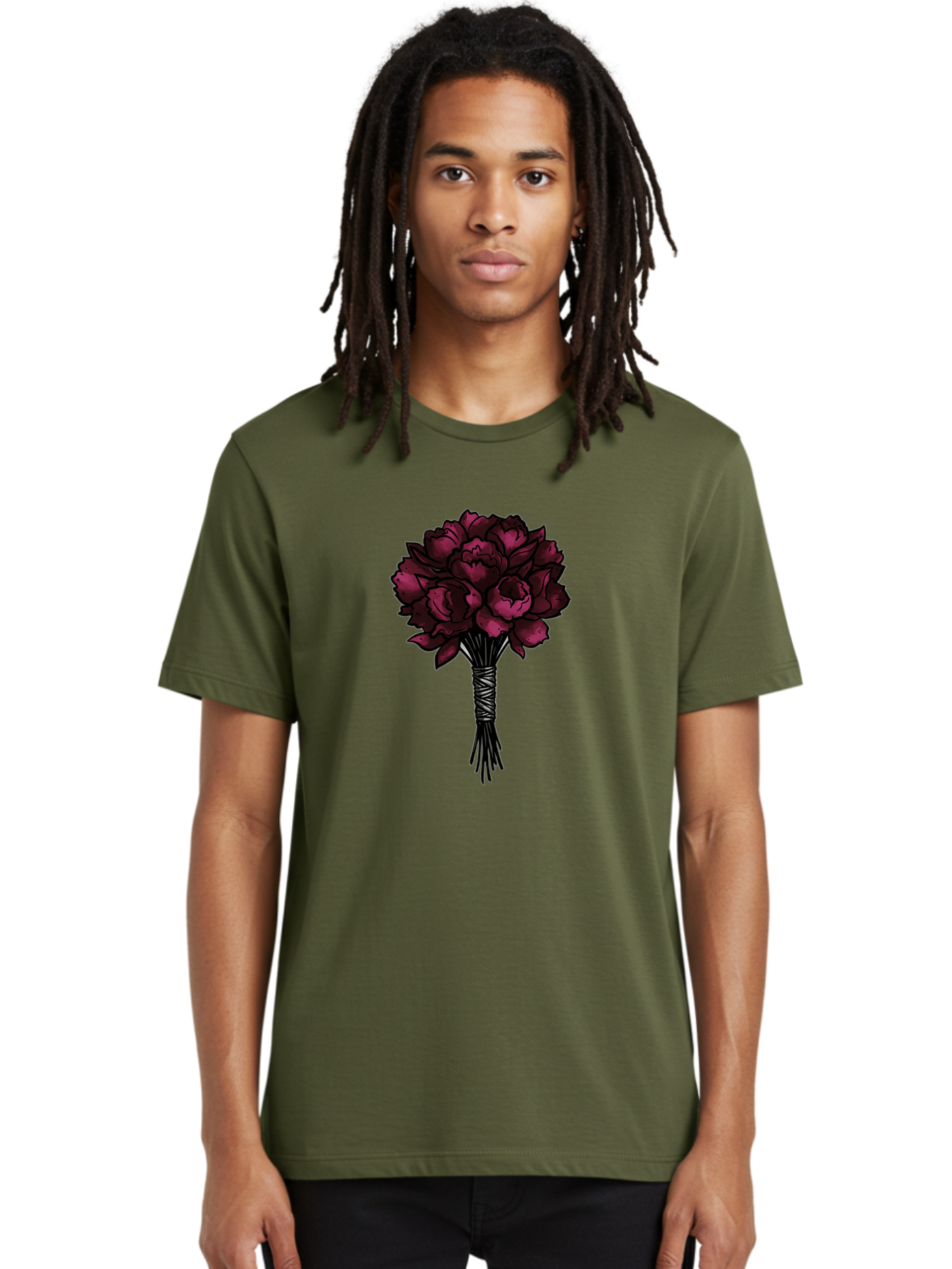 Red-Roses-Bouquet Men'S Graphic Tee, 100% Cotton, Comfortable Casual Summer Wear, Machine Washable, Vintage Camera, Old Camera, Antique Camera, Black Camera, Classic Photography, Photography Equipment, Nostalgic Device, Film Camera, Camera Art Baf460