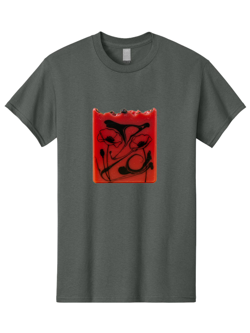 Red-Soap-With-Floral-Design Men'S Graphic Tee, 100% Cotton, Comfortable Casual Summer Wear, Machine Washable, Vintage Camera, Old Camera, Antique Camera, Black Camera, Classic Photography, Photography Equipment, Nostalgic Device, Film Camera, Baf461