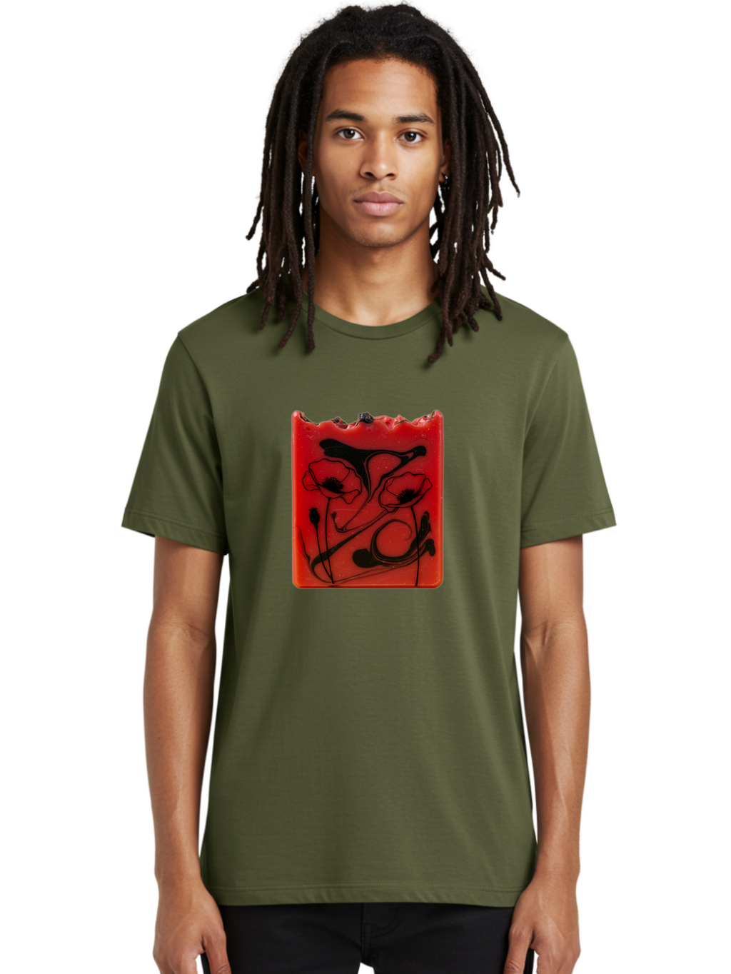 Red-Soap-With-Floral-Design Men'S Graphic Tee, 100% Cotton, Comfortable Casual Summer Wear, Machine Washable, Vintage Camera, Old Camera, Antique Camera, Black Camera, Classic Photography, Photography Equipment, Nostalgic Device, Film Camera, Baf461