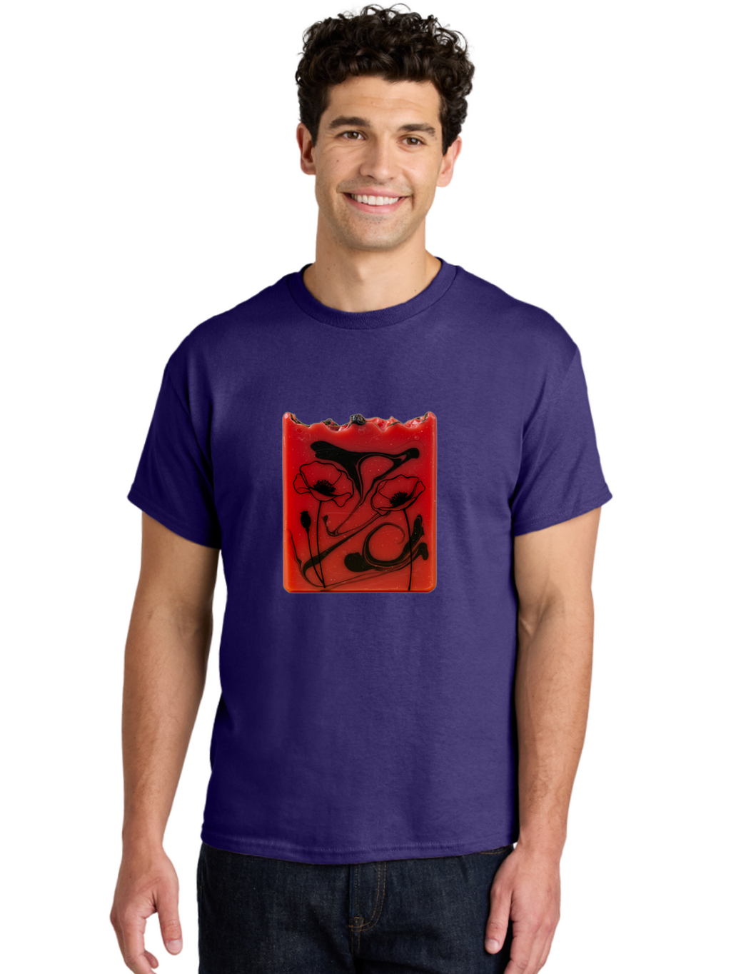 Red-Soap-With-Floral-Design Men'S Graphic Tee, 100% Cotton, Comfortable Casual Summer Wear, Machine Washable, Vintage Camera, Old Camera, Antique Camera, Black Camera, Classic Photography, Photography Equipment, Nostalgic Device, Film Camera, Baf461
