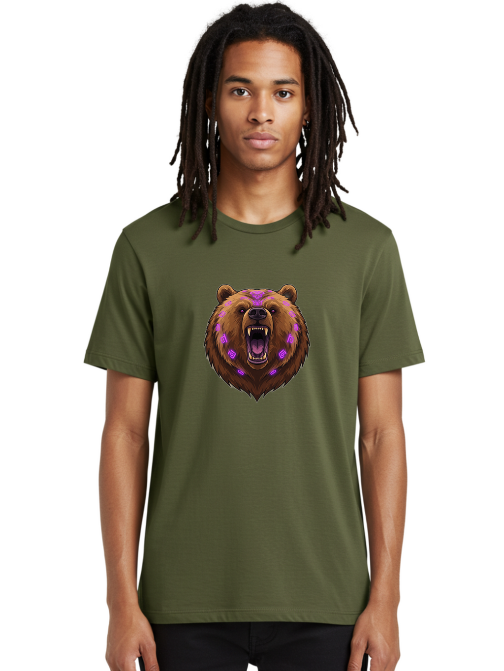 Roaring-Bear-Head Men'S Graphic Tee, 100% Cotton, Comfortable Casual Summer Wear, Machine Washable, Vintage Camera, Old Camera, Antique Camera, Black Camera, Classic Photography, Photography Equipment, Nostalgic Device, Film Camera, Camera Art Baf462