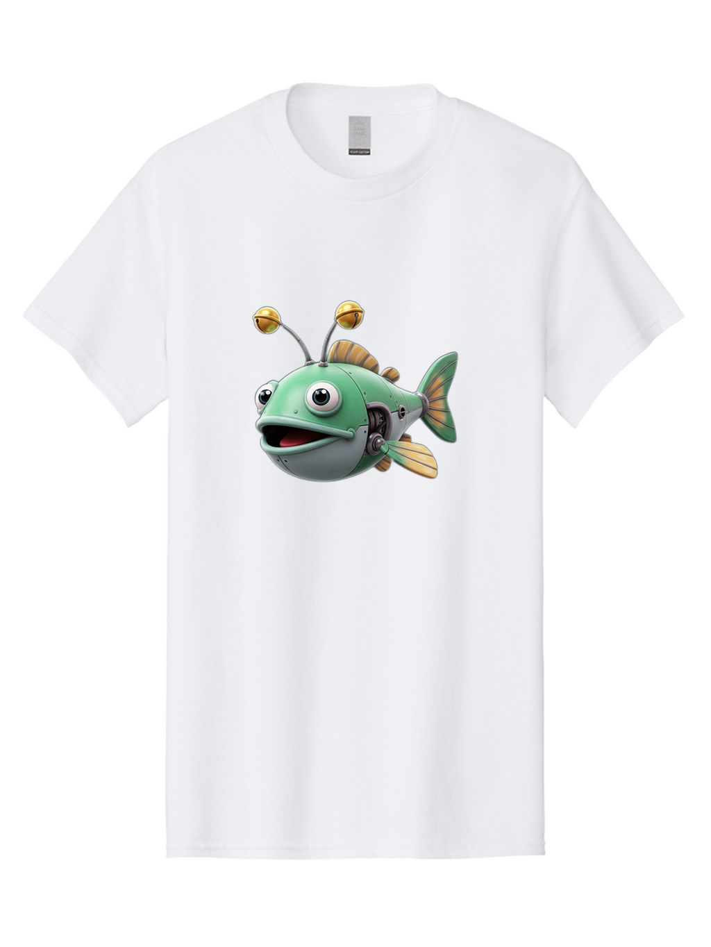 Robo-Fish-2 Men'S Graphic Tee, 100% Cotton, Comfortable Casual Summer Wear, Machine Washable, Vintage Camera, Old Camera, Antique Camera, Black Camera, Classic Photography, Photography Equipment, Nostalgic Device, Film Camera, Camera Art Baf465