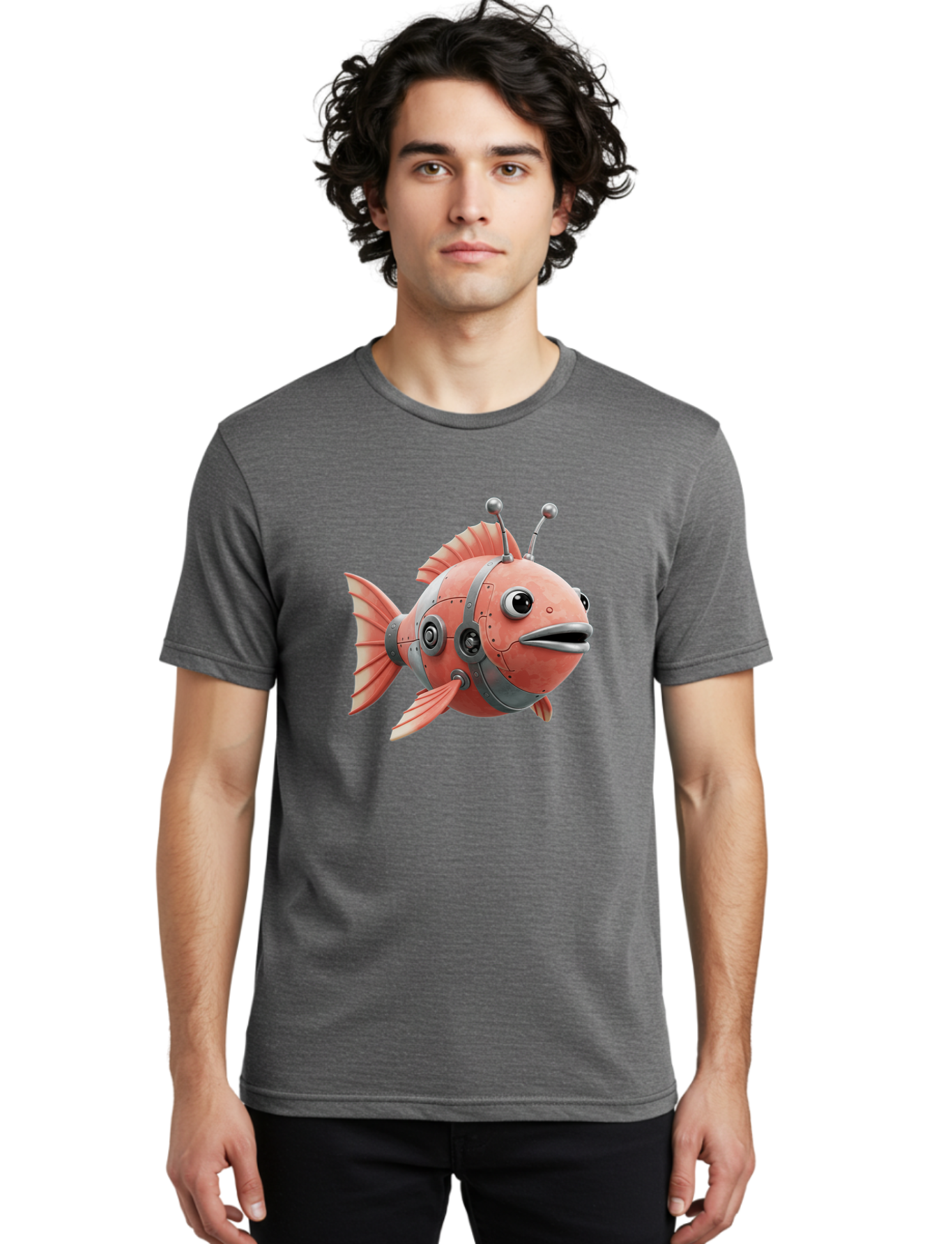 Robo-Fish Men'S Graphic Tee, 100% Cotton, Comfortable Casual Summer Wear, Machine Washable, Vintage Camera, Old Camera, Antique Camera, Black Camera, Classic Photography, Photography Equipment, Nostalgic Device, Film Camera, Camera Art Baf466