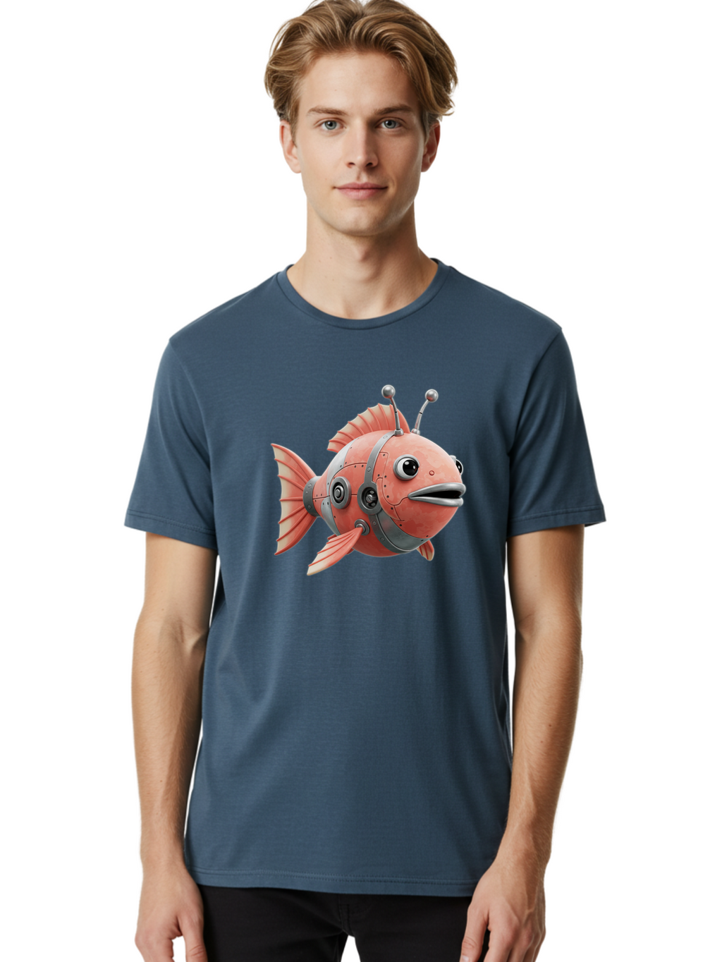 Robo-Fish Men'S Graphic Tee, 100% Cotton, Comfortable Casual Summer Wear, Machine Washable, Vintage Camera, Old Camera, Antique Camera, Black Camera, Classic Photography, Photography Equipment, Nostalgic Device, Film Camera, Camera Art Baf466