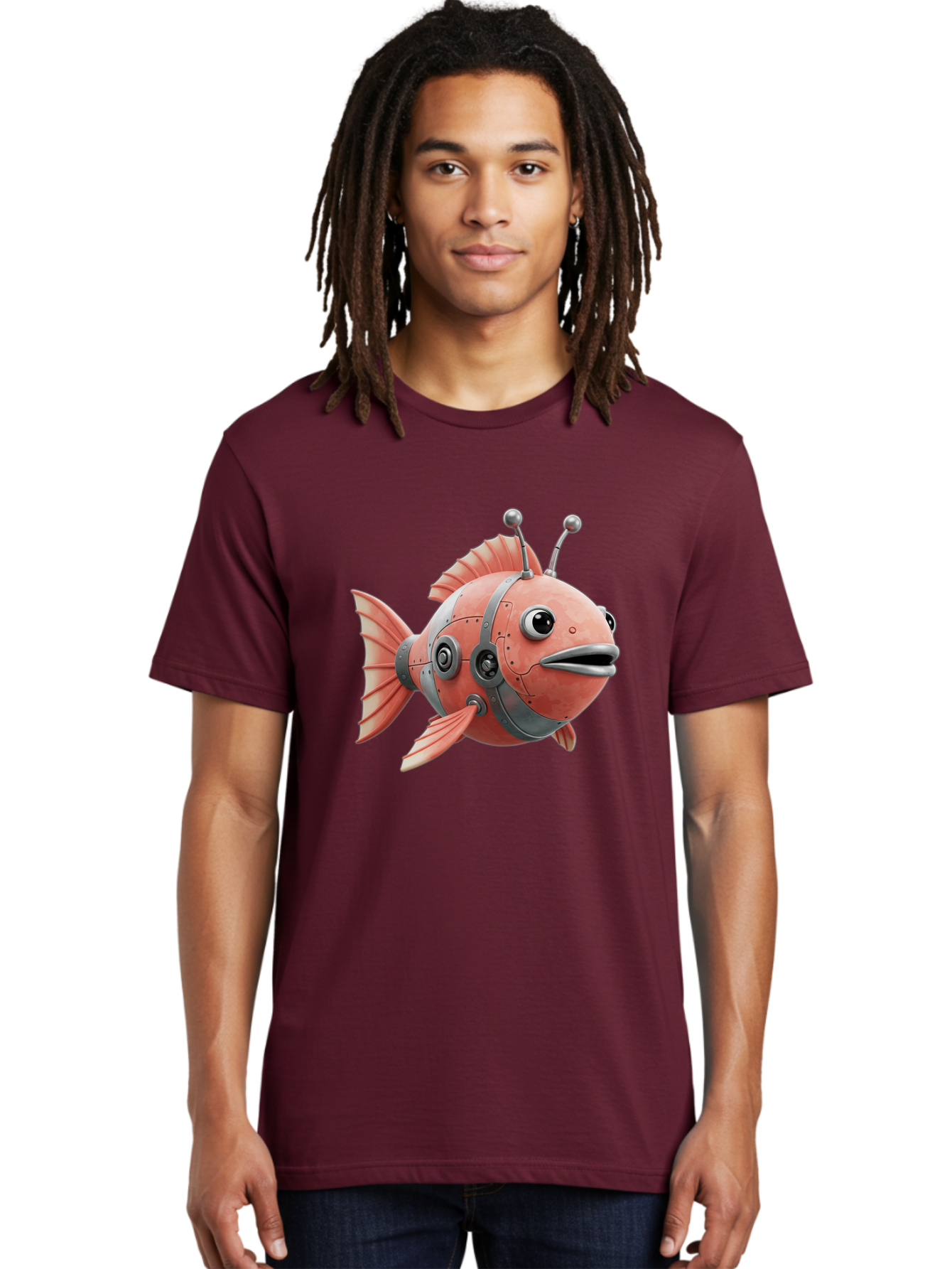 Robo-Fish Men'S Graphic Tee, 100% Cotton, Comfortable Casual Summer Wear, Machine Washable, Vintage Camera, Old Camera, Antique Camera, Black Camera, Classic Photography, Photography Equipment, Nostalgic Device, Film Camera, Camera Art Baf466