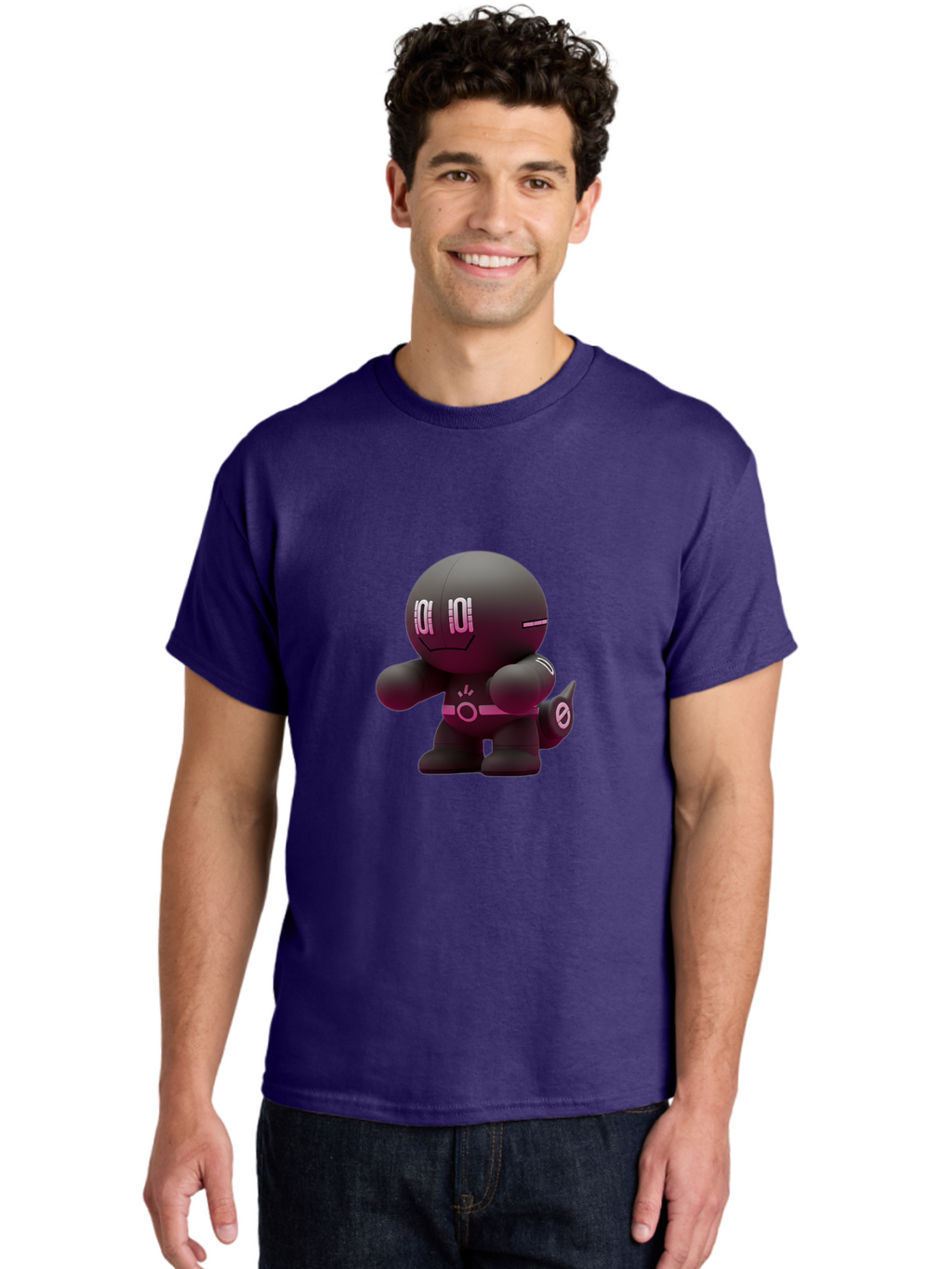 Robot-Character Men'S Graphic Tee, 100% Cotton, Comfortable Casual Summer Wear, Machine Washable, Vintage Camera, Old Camera, Antique Camera, Black Camera, Classic Photography, Photography Equipment, Nostalgic Device, Film Camera, Camera Art Baf468