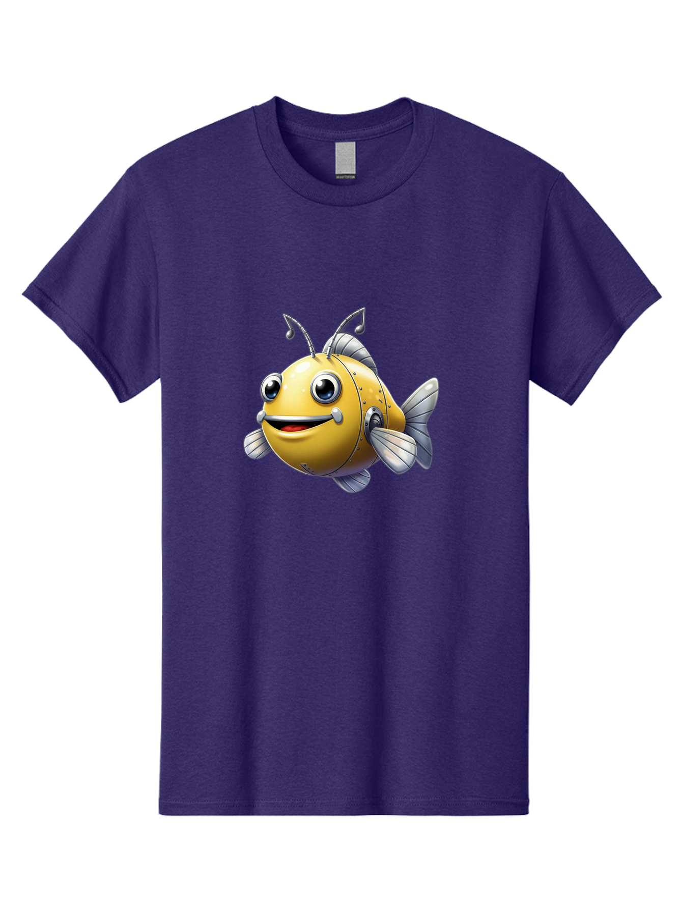 Robot-Fish-5 Men'S Graphic Tee, 100% Cotton, Comfortable Casual Summer Wear, Machine Washable, Vintage Camera, Old Camera, Antique Camera, Black Camera, Classic Photography, Photography Equipment, Nostalgic Device, Film Camera, Camera Art Baf473