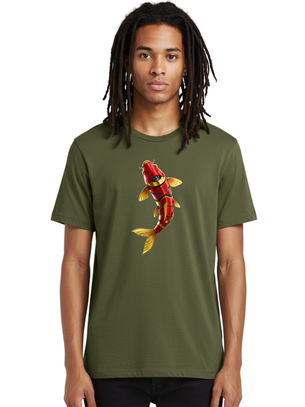 Robot-Koi-Fish Men'S Graphic Tee, 100% Cotton, Comfortable Casual Summer Wear, Machine Washable, Vintage Camera, Old Camera, Antique Camera, Black Camera, Classic Photography, Photography Equipment, Nostalgic Device, Film Camera, Camera Art Baf478