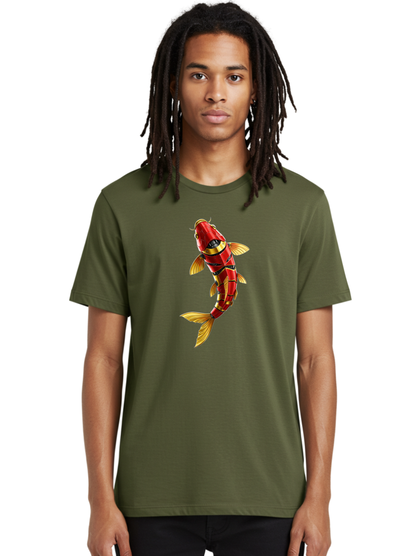Robot-Koi-Fish Men'S Graphic Tee, 100% Cotton, Comfortable Casual Summer Wear, Machine Washable, Vintage Camera, Old Camera, Antique Camera, Black Camera, Classic Photography, Photography Equipment, Nostalgic Device, Film Camera, Camera Art Baf478