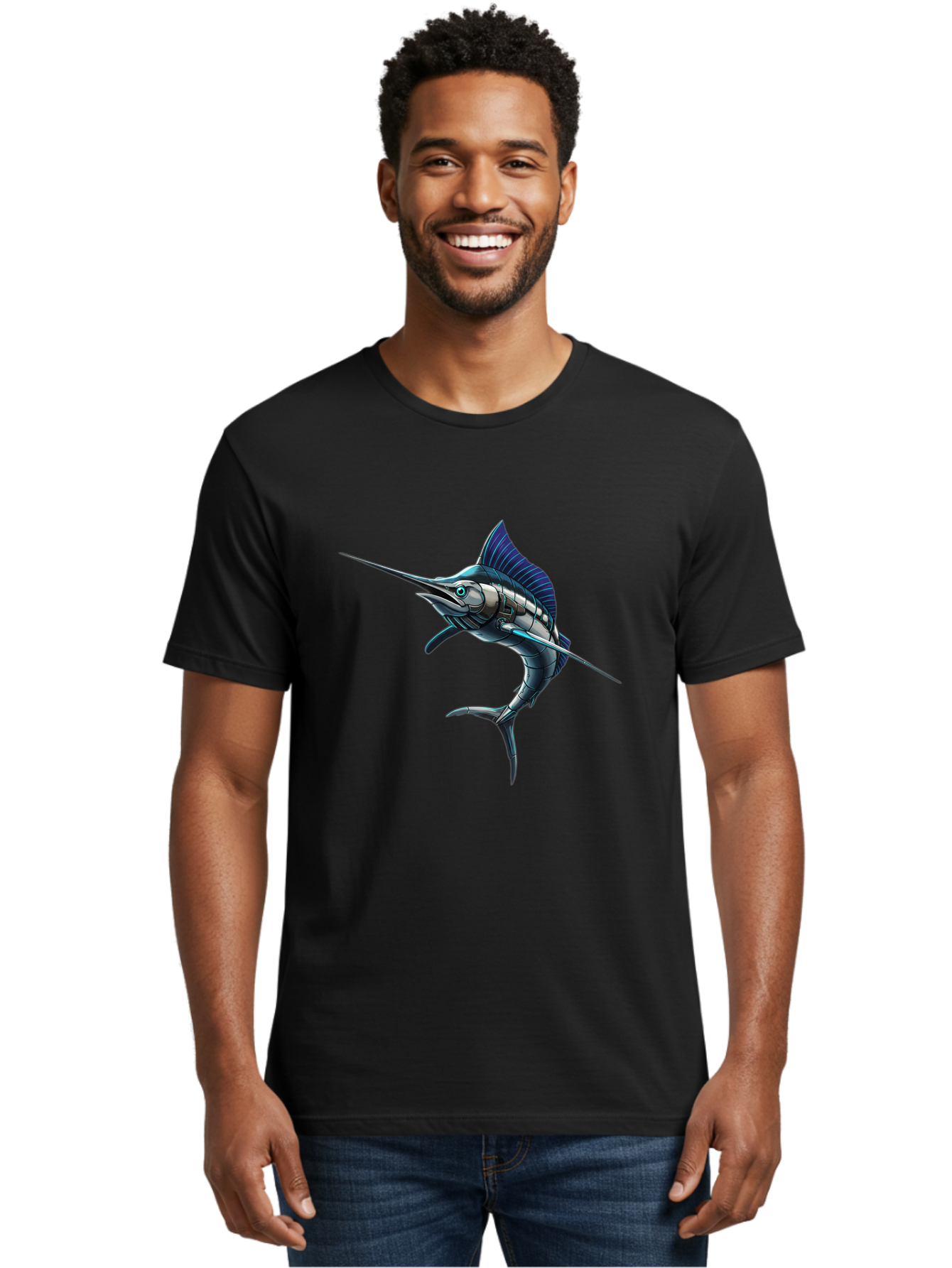 Robot-Swordfish Men'S Graphic Tee, 100% Cotton, Comfortable Casual Summer Wear, Machine Washable, Vintage Camera, Old Camera, Antique Camera, Black Camera, Classic Photography, Photography Equipment, Nostalgic Device, Film Camera, Camera Art Baf480