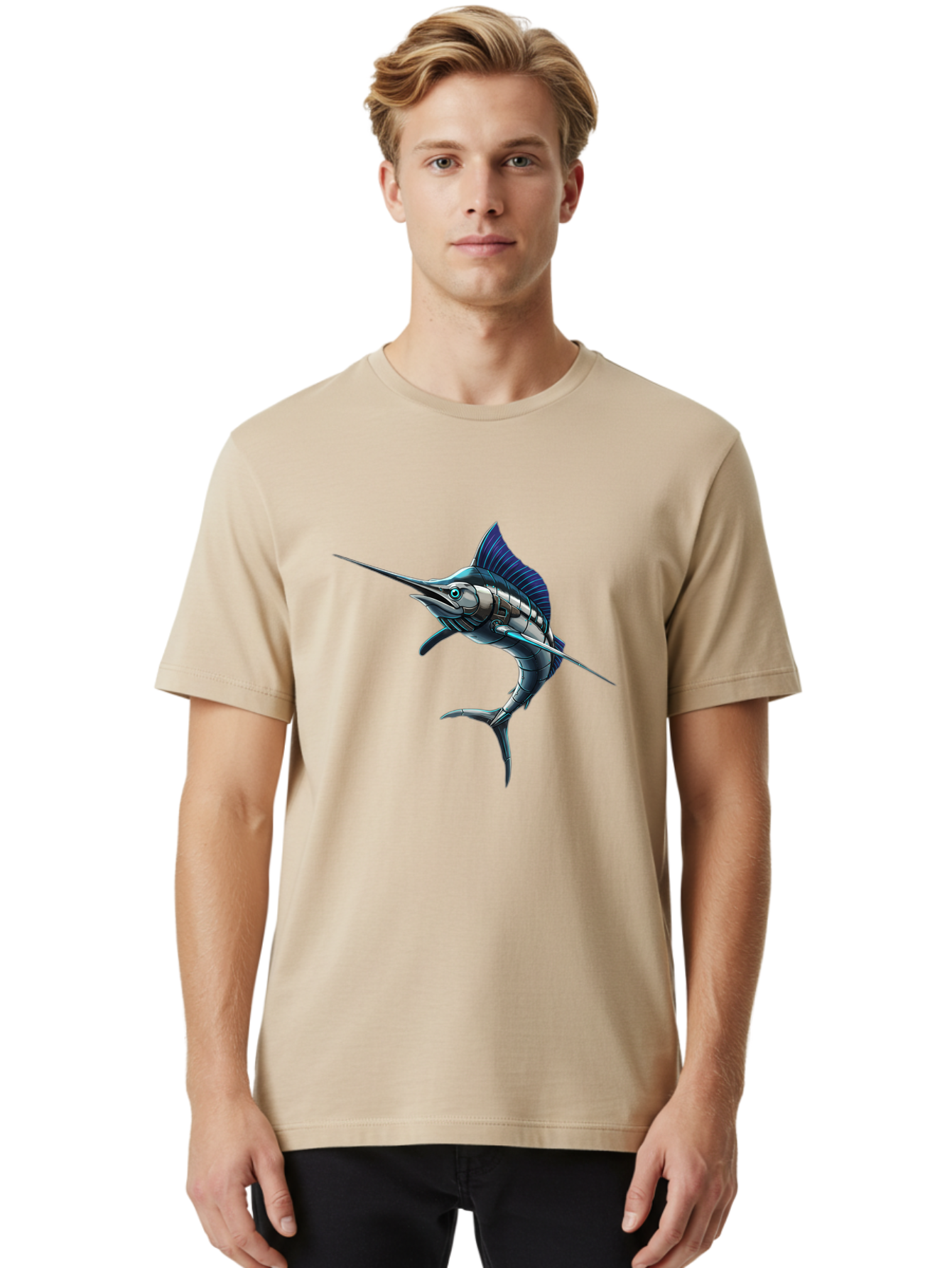 Robot-Swordfish Men'S Graphic Tee, 100% Cotton, Comfortable Casual Summer Wear, Machine Washable, Vintage Camera, Old Camera, Antique Camera, Black Camera, Classic Photography, Photography Equipment, Nostalgic Device, Film Camera, Camera Art Baf480