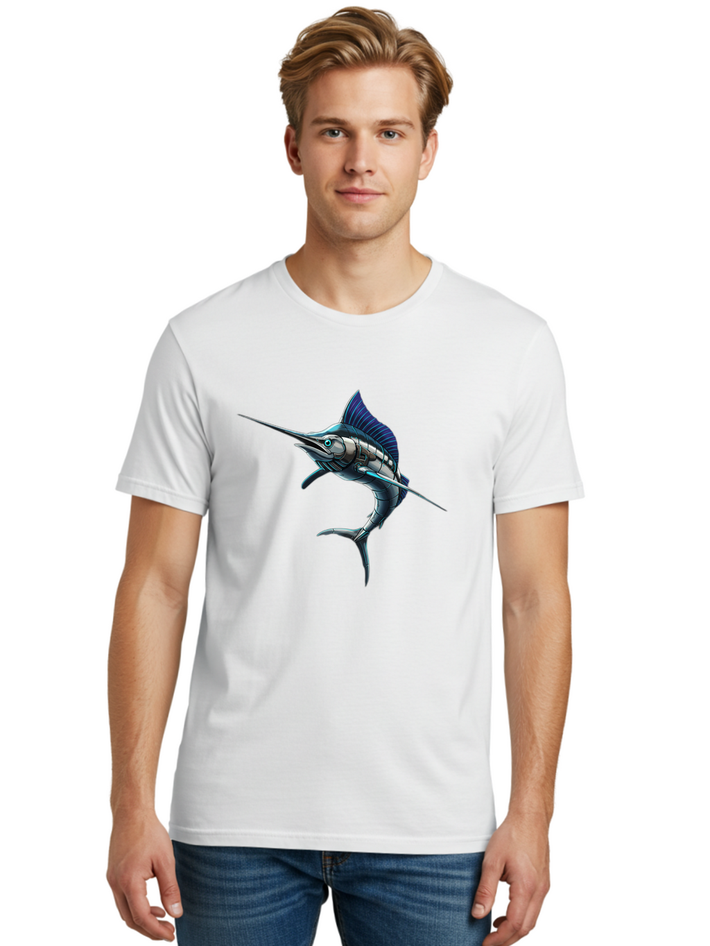Robot-Swordfish Men'S Graphic Tee, 100% Cotton, Comfortable Casual Summer Wear, Machine Washable, Vintage Camera, Old Camera, Antique Camera, Black Camera, Classic Photography, Photography Equipment, Nostalgic Device, Film Camera, Camera Art Baf480