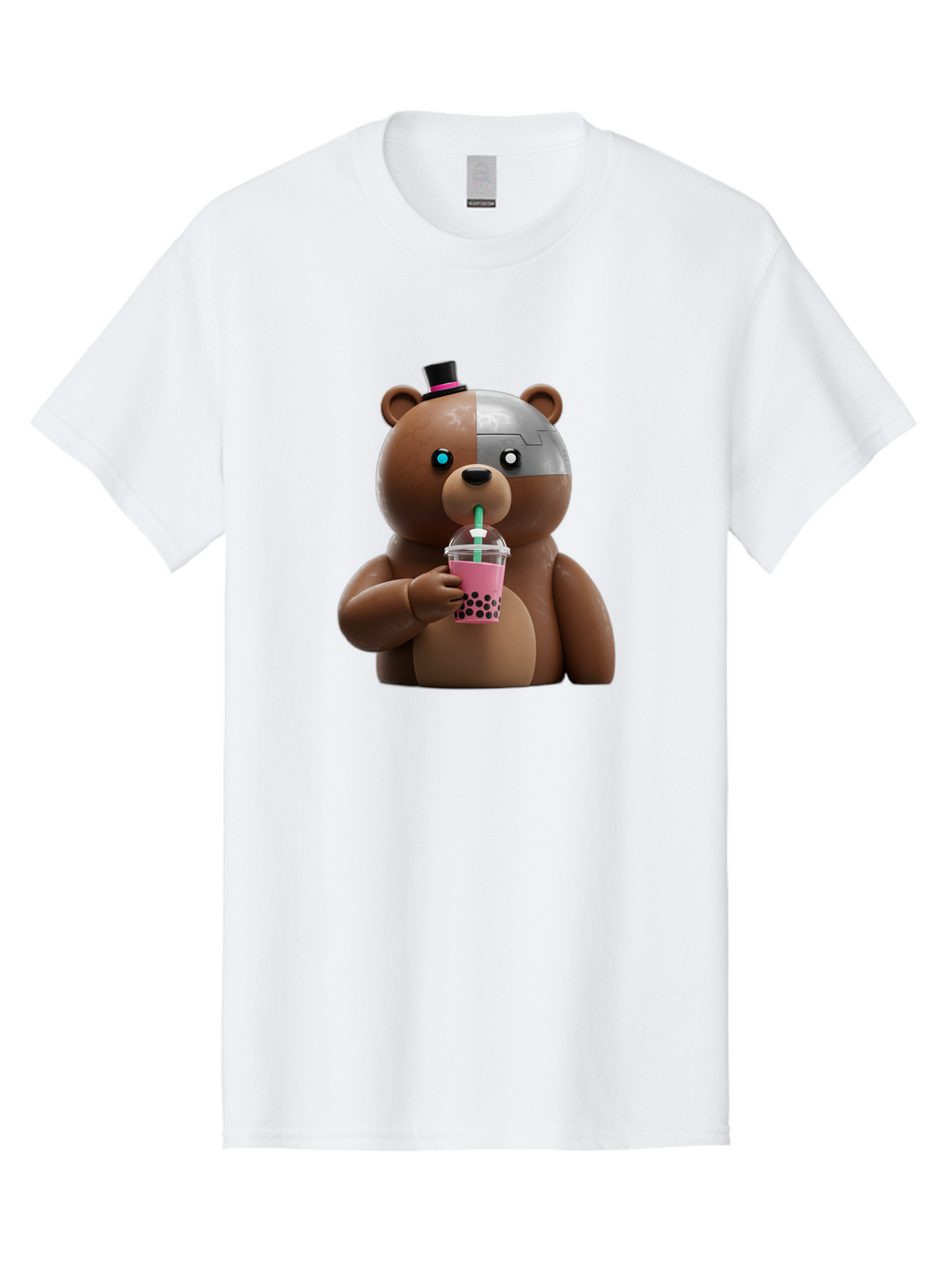 Robot-Teddy-Bear Men'S Graphic Tee, 100% Cotton, Comfortable Casual Summer Wear, Machine Washable, Vintage Camera, Old Camera, Antique Camera, Black Camera, Classic Photography, Photography Equipment, Nostalgic Device, Film Camera, Camera Art Baf481
