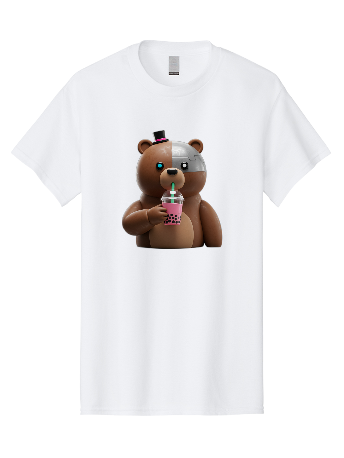 Robot-Teddy-Bear Men'S Graphic Tee, 100% Cotton, Comfortable Casual Summer Wear, Machine Washable, Vintage Camera, Old Camera, Antique Camera, Black Camera, Classic Photography, Photography Equipment, Nostalgic Device, Film Camera, Camera Art Baf481