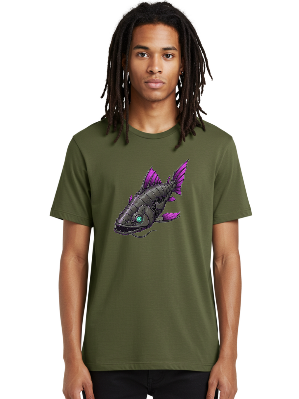 Robotic-Fish Men'S Graphic Tee, 100% Cotton, Comfortable Casual Summer Wear, Machine Washable, Vintage Camera, Old Camera, Antique Camera, Black Camera, Classic Photography, Photography Equipment, Nostalgic Device, Film Camera, Camera Art Baf482