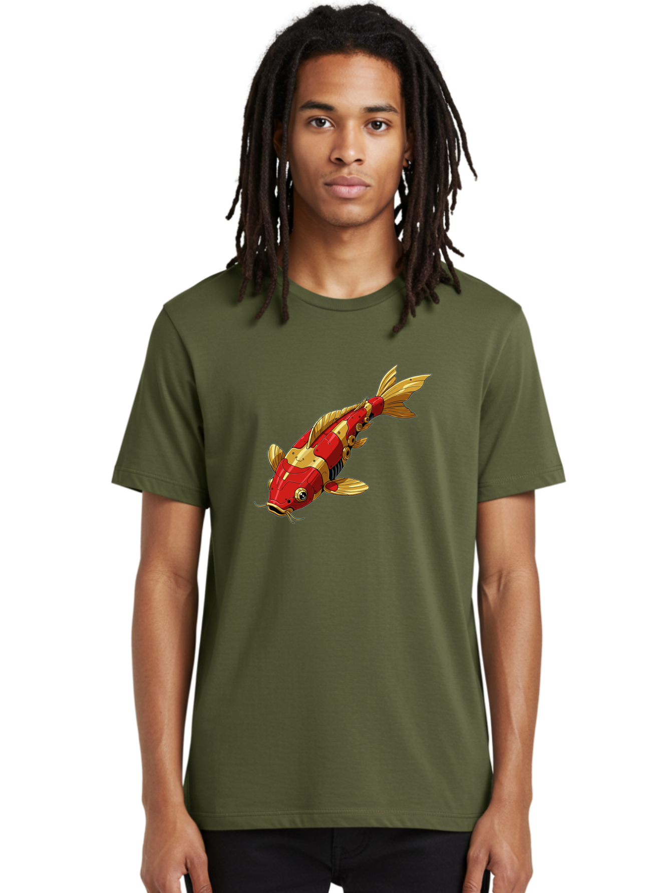 Robotic-Koi-Fish Men'S Graphic Tee, 100% Cotton, Comfortable Casual Summer Wear, Machine Washable, Vintage Camera, Old Camera, Antique Camera, Black Camera, Classic Photography, Photography Equipment, Nostalgic Device, Film Camera, Camera Art Baf483
