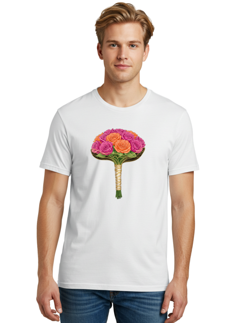 Rose-Bouquet Men'S Graphic Tee, 100% Cotton, Comfortable Casual Summer Wear, Machine Washable, Vintage Camera, Old Camera, Antique Camera, Black Camera, Classic Photography, Photography Equipment, Nostalgic Device, Film Camera, Camera Art Baf488