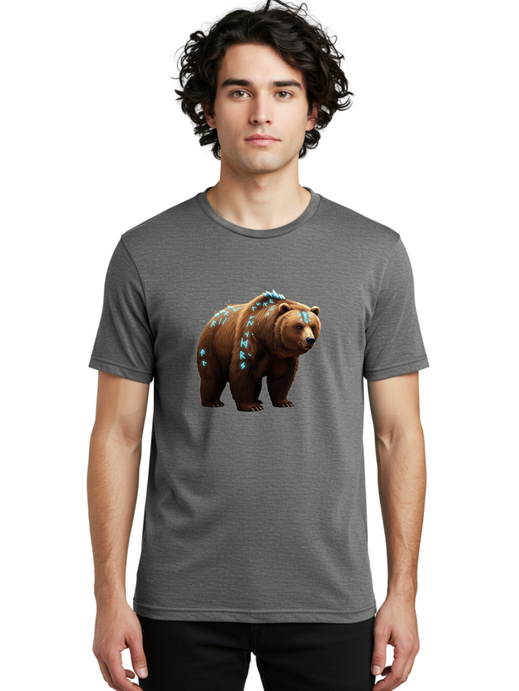 Runic-Bear Men'S Graphic Tee, 100% Cotton, Comfortable Casual Summer Wear, Machine Washable, Vintage Camera, Old Camera, Antique Camera, Black Camera, Classic Photography, Photography Equipment, Nostalgic Device, Film Camera, Camera Art Baf490