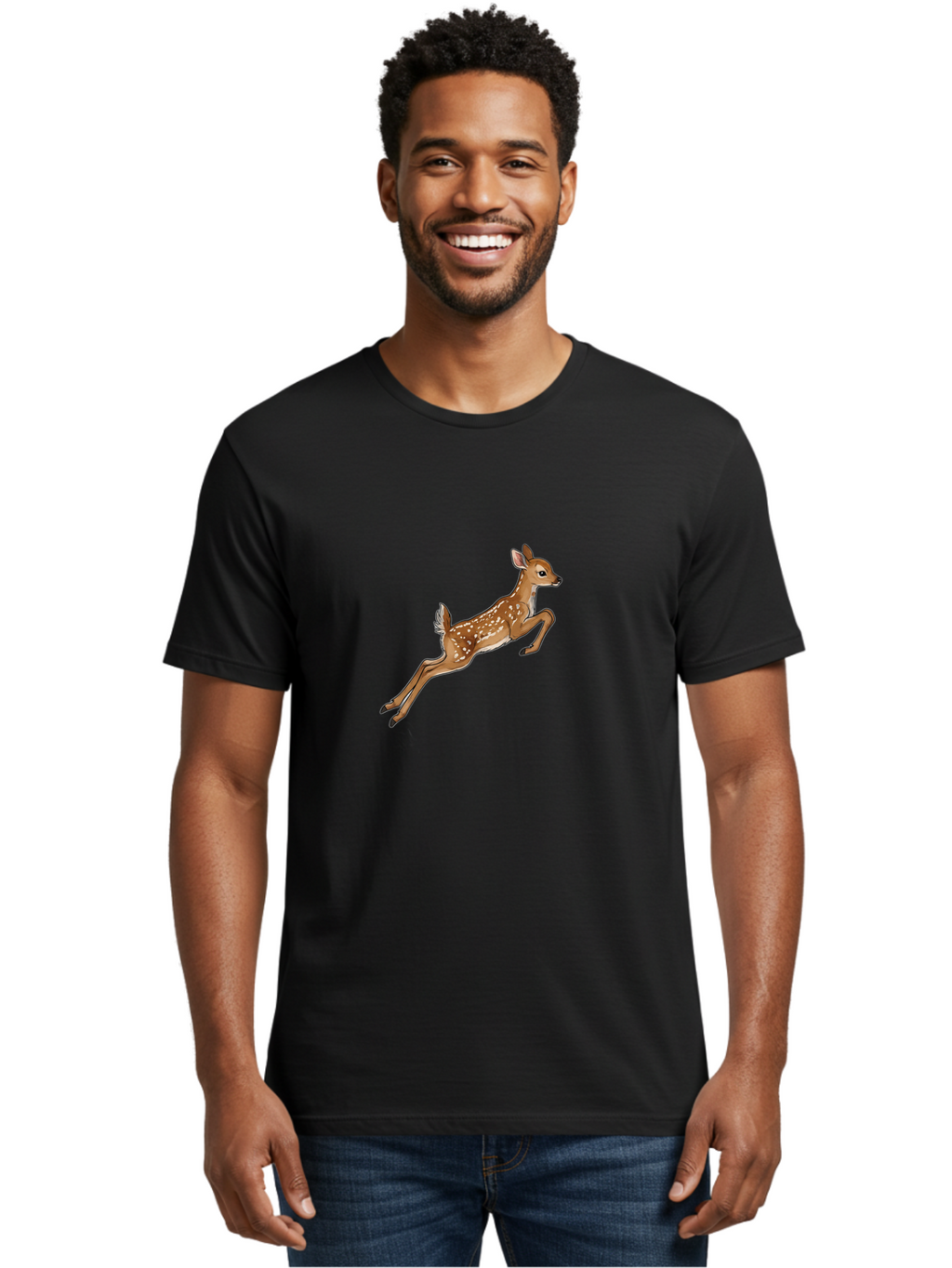 Running-Fawn Men'S Graphic Tee, 100% Cotton, Comfortable Casual Summer Wear, Machine Washable, Vintage Camera, Old Camera, Antique Camera, Black Camera, Classic Photography, Photography Equipment, Nostalgic Device, Film Camera, Camera Art Baf492