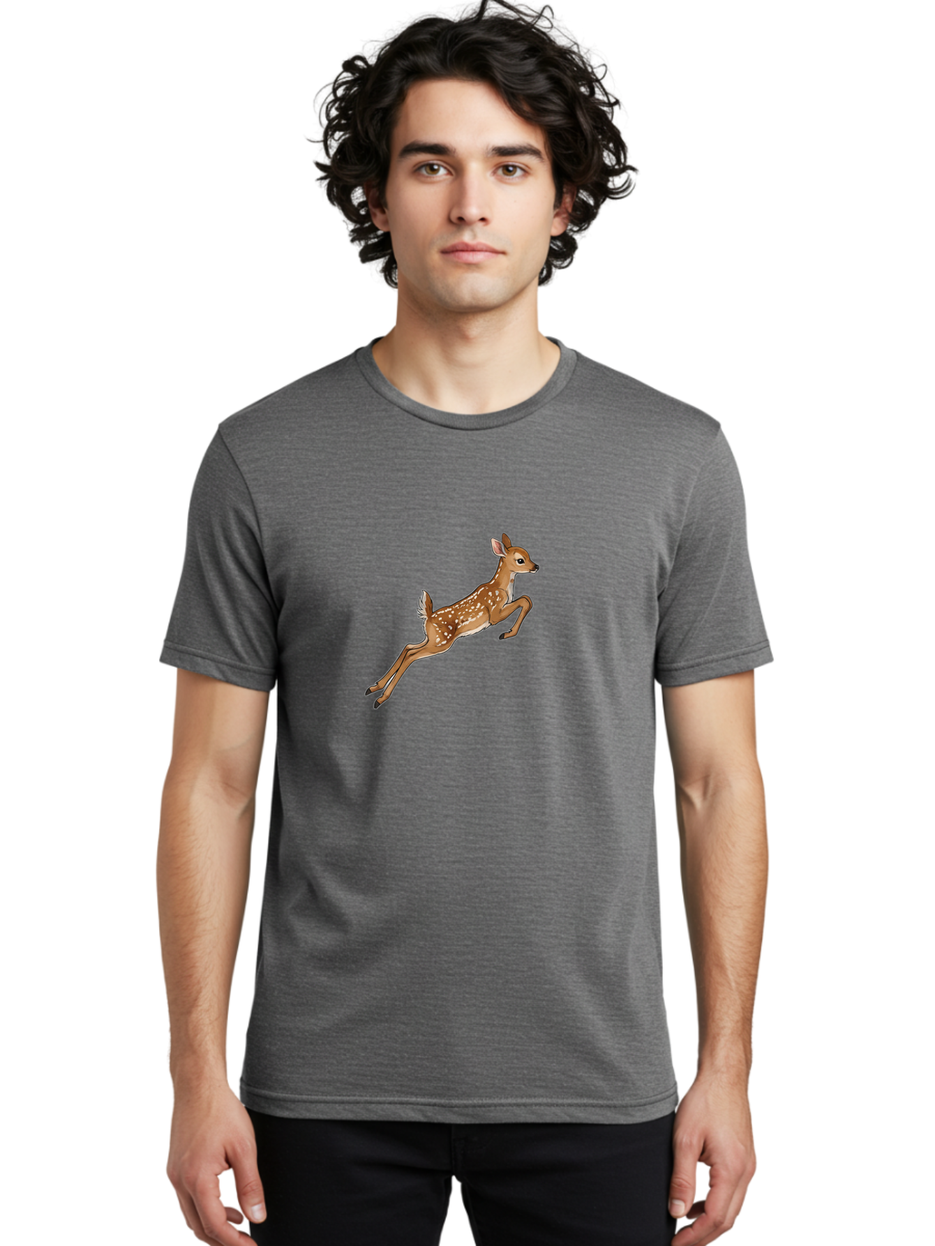 Running-Fawn Men'S Graphic Tee, 100% Cotton, Comfortable Casual Summer Wear, Machine Washable, Vintage Camera, Old Camera, Antique Camera, Black Camera, Classic Photography, Photography Equipment, Nostalgic Device, Film Camera, Camera Art Baf492