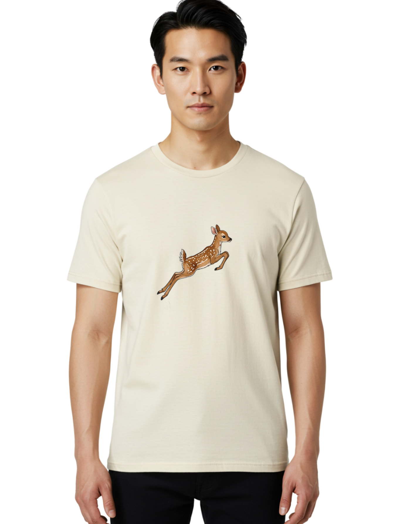 Running-Fawn Men'S Graphic Tee, 100% Cotton, Comfortable Casual Summer Wear, Machine Washable, Vintage Camera, Old Camera, Antique Camera, Black Camera, Classic Photography, Photography Equipment, Nostalgic Device, Film Camera, Camera Art Baf492