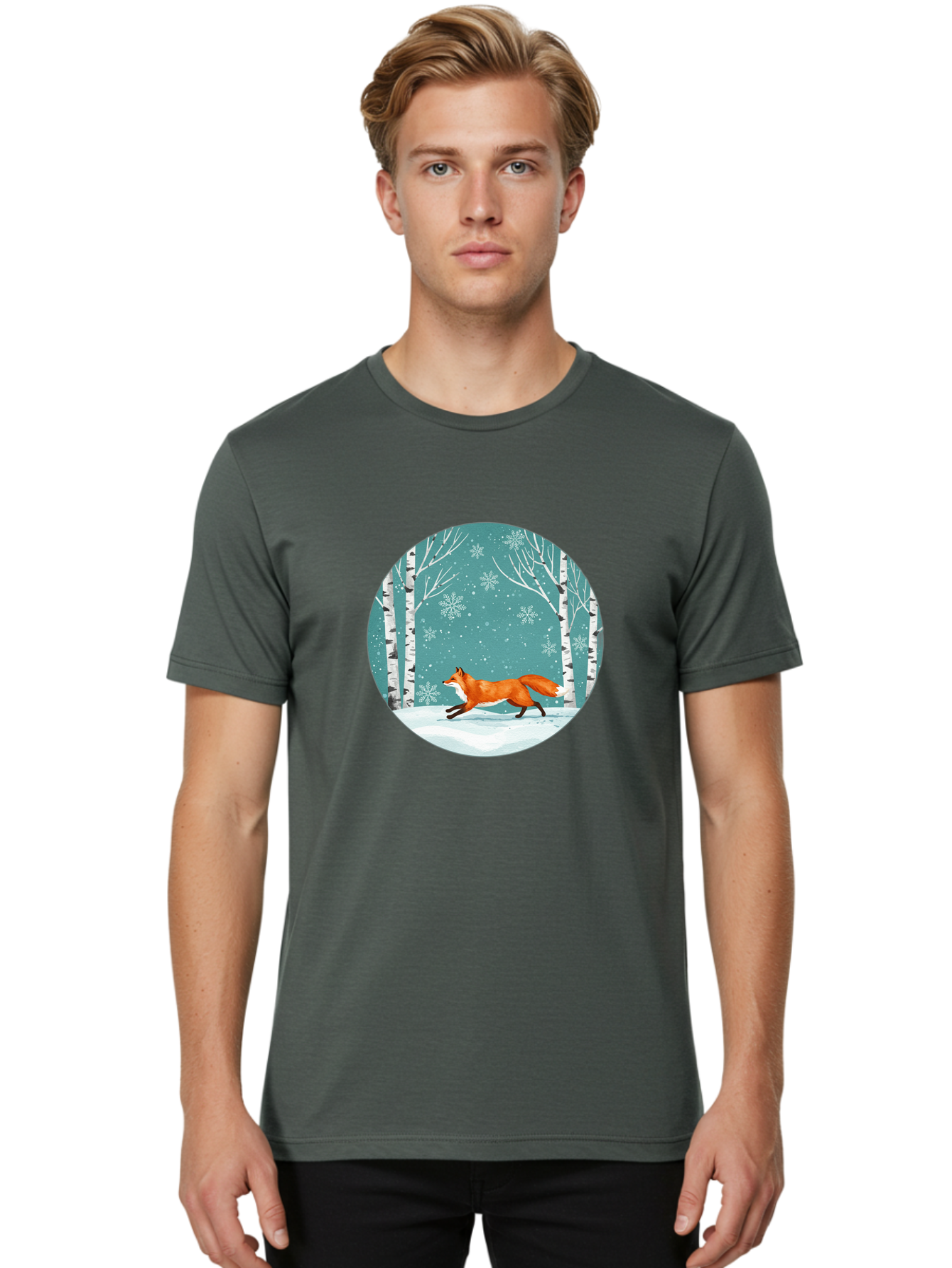 Running-Fox Men'S Graphic Tee, 100% Cotton, Comfortable Casual Summer Wear, Machine Washable, Vintage Camera, Old Camera, Antique Camera, Black Camera, Classic Photography, Photography Equipment, Nostalgic Device, Film Camera, Camera Art Baf493