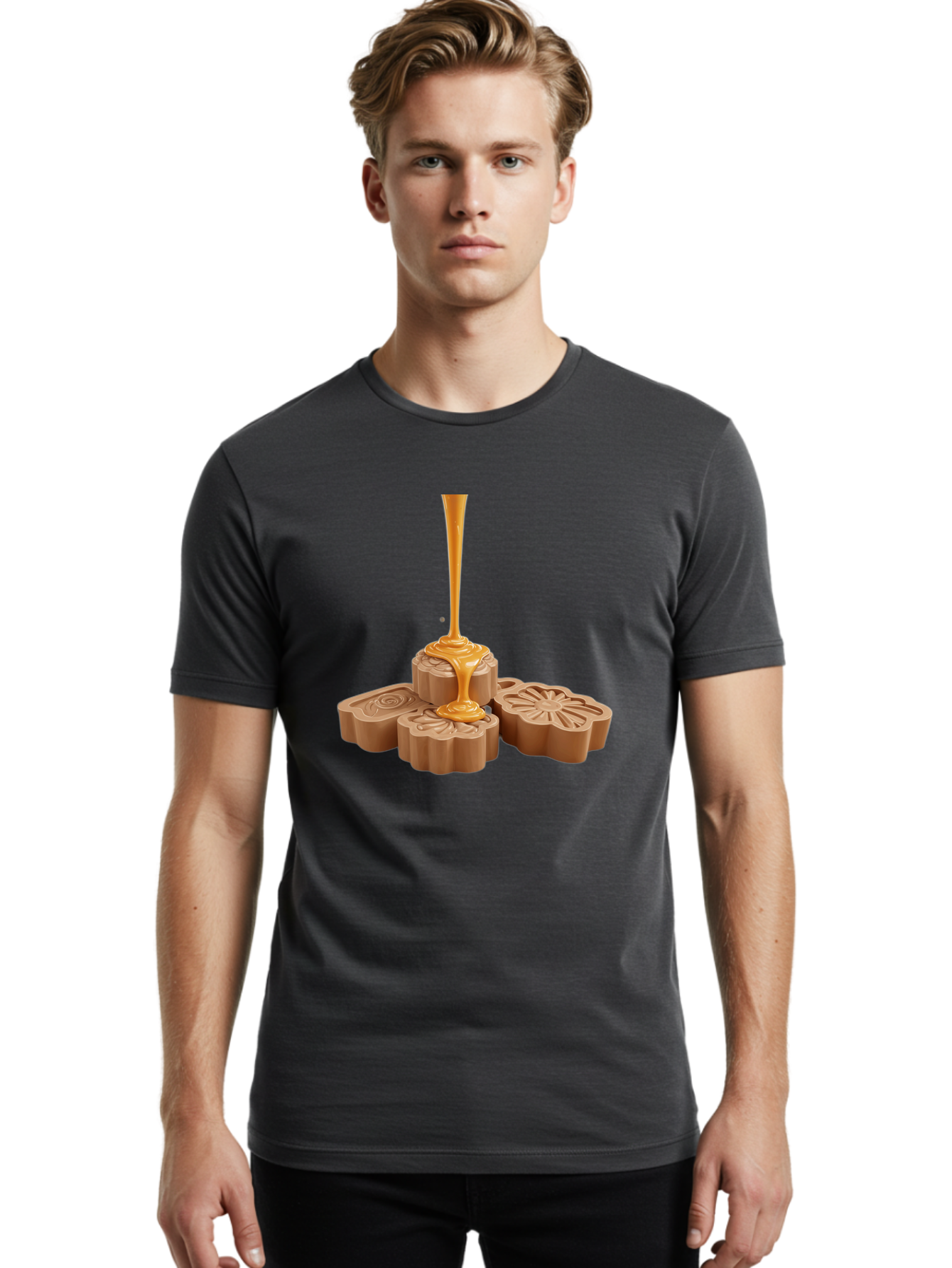 Salted-Egg-Yolk-Mooncake Men'S Graphic Tee, 100% Cotton, Comfortable Casual Summer Wear, Machine Washable, Vintage Camera, Old Camera, Antique Camera, Black Camera, Classic Photography, Photography Equipment, Nostalgic Device, Film Camera, Baf498