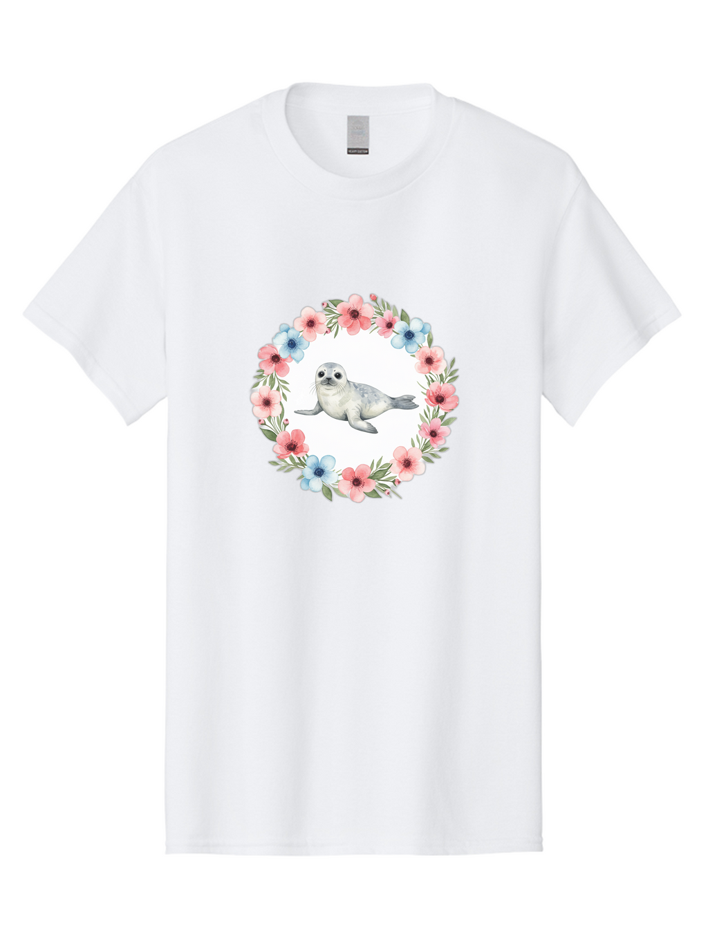 Seal-Floral-Wreath Men'S Graphic Tee, 100% Cotton, Comfortable Casual Summer Wear, Machine Washable, Vintage Camera, Old Camera, Antique Camera, Black Camera, Classic Photography, Photography Equipment, Nostalgic Device, Film Camera, Baf501