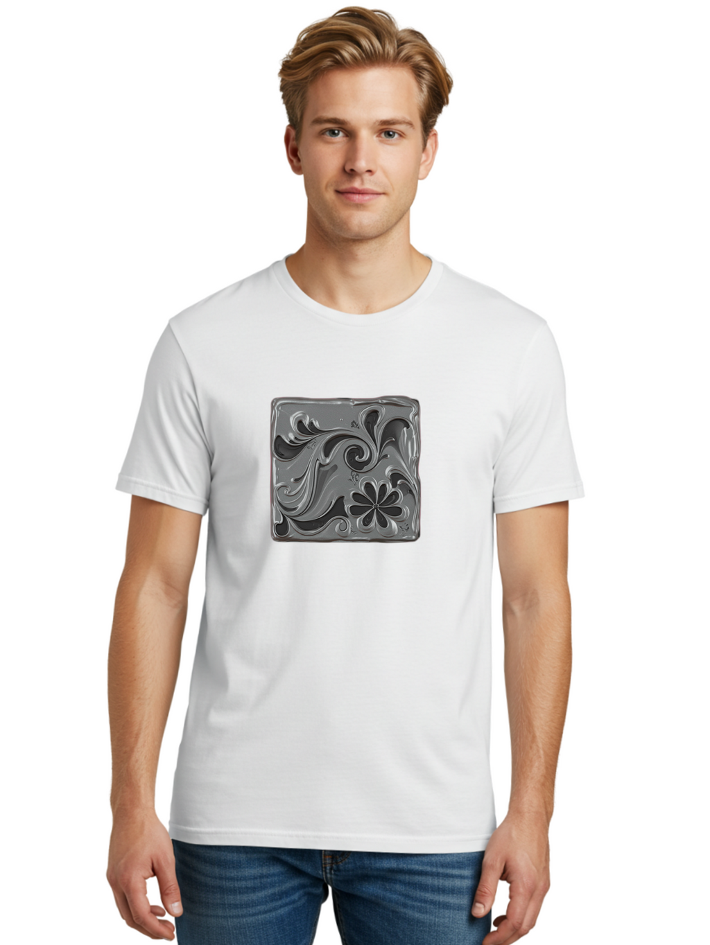 Silver-Embossing-Stamp Men'S Graphic Tee, 100% Cotton, Comfortable Casual Summer Wear, Machine Washable, Vintage Camera, Old Camera, Antique Camera, Black Camera, Classic Photography, Photography Equipment, Nostalgic Device, Film Camera, Baf505