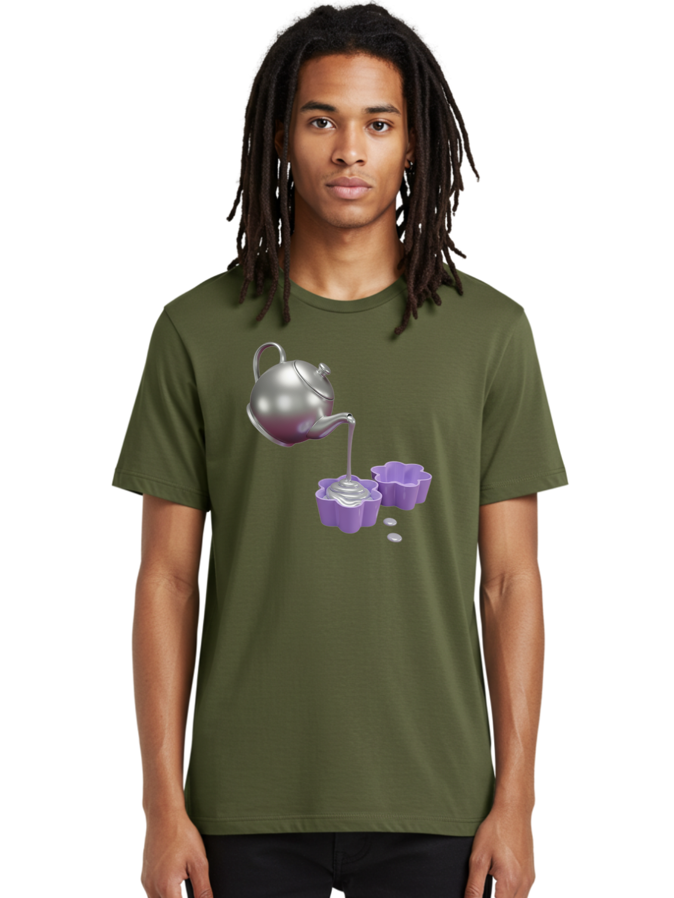 Silver-Teapot-Pouring Men'S Graphic Tee, 100% Cotton, Comfortable Casual Summer Wear, Machine Washable, Vintage Camera, Old Camera, Antique Camera, Black Camera, Classic Photography, Photography Equipment, Nostalgic Device, Film Camera, Baf506
