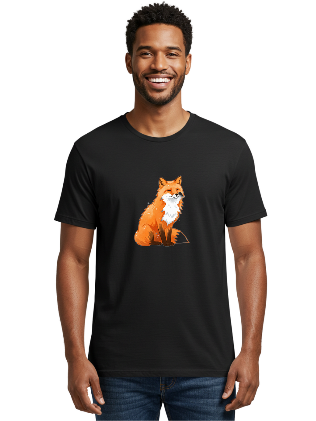 Sitting-Fox Men'S Graphic Tee, 100% Cotton, Comfortable Casual Summer Wear, Machine Washable, Vintage Camera, Old Camera, Antique Camera, Black Camera, Classic Photography, Photography Equipment, Nostalgic Device, Film Camera, Camera Art Baf507