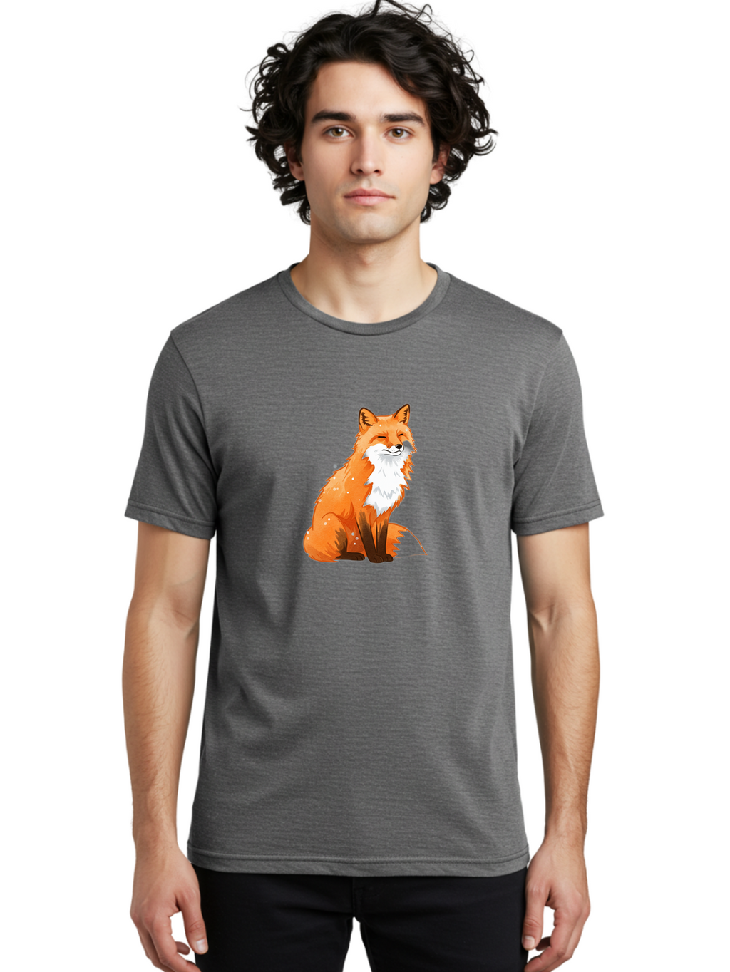 Sitting-Fox Men'S Graphic Tee, 100% Cotton, Comfortable Casual Summer Wear, Machine Washable, Vintage Camera, Old Camera, Antique Camera, Black Camera, Classic Photography, Photography Equipment, Nostalgic Device, Film Camera, Camera Art Baf507