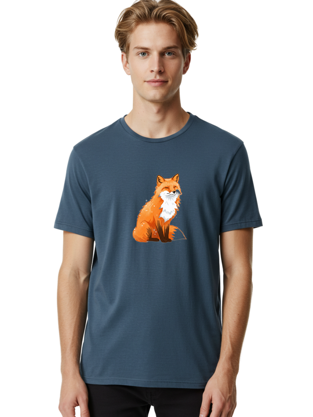 Sitting-Fox Men'S Graphic Tee, 100% Cotton, Comfortable Casual Summer Wear, Machine Washable, Vintage Camera, Old Camera, Antique Camera, Black Camera, Classic Photography, Photography Equipment, Nostalgic Device, Film Camera, Camera Art Baf507