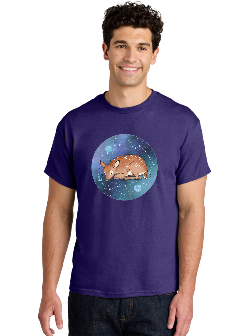 Sleeping-Fawn-1 Men'S Graphic Tee, 100% Cotton, Comfortable Casual Summer Wear, Machine Washable, Vintage Camera, Old Camera, Antique Camera, Black Camera, Classic Photography, Photography Equipment, Nostalgic Device, Film Camera, Camera Art Baf511