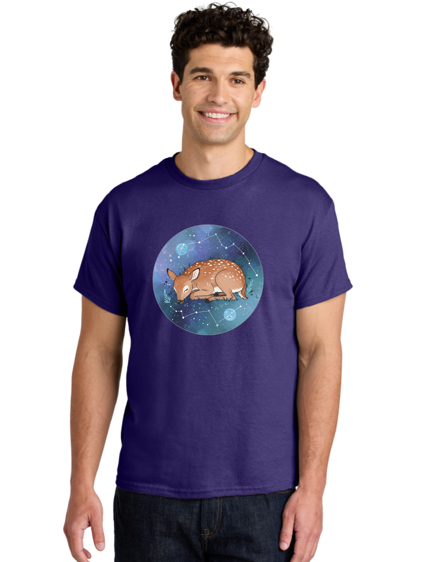 Sleeping-Fawn-1 Men'S Graphic Tee, 100% Cotton, Comfortable Casual Summer Wear, Machine Washable, Vintage Camera, Old Camera, Antique Camera, Black Camera, Classic Photography, Photography Equipment, Nostalgic Device, Film Camera, Camera Art Baf511
