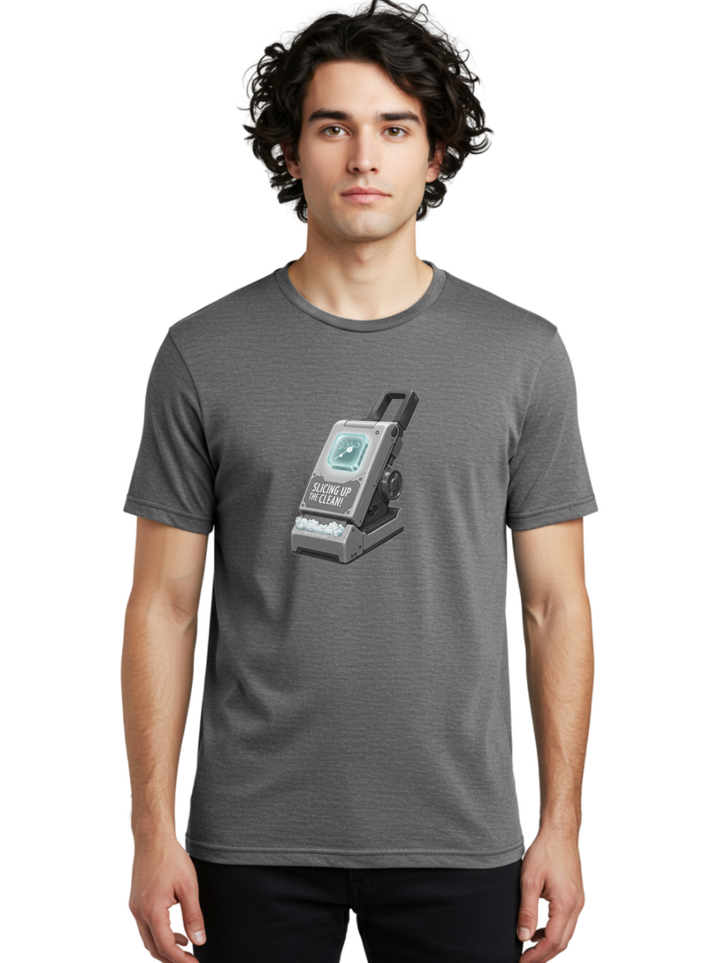 Slicing-Up-The-Clean Men'S Graphic Tee, 100% Cotton, Comfortable Casual Summer Wear, Machine Washable, Vintage Camera, Old Camera, Antique Camera, Black Camera, Classic Photography, Photography Equipment, Nostalgic Device, Film Camera, Baf513