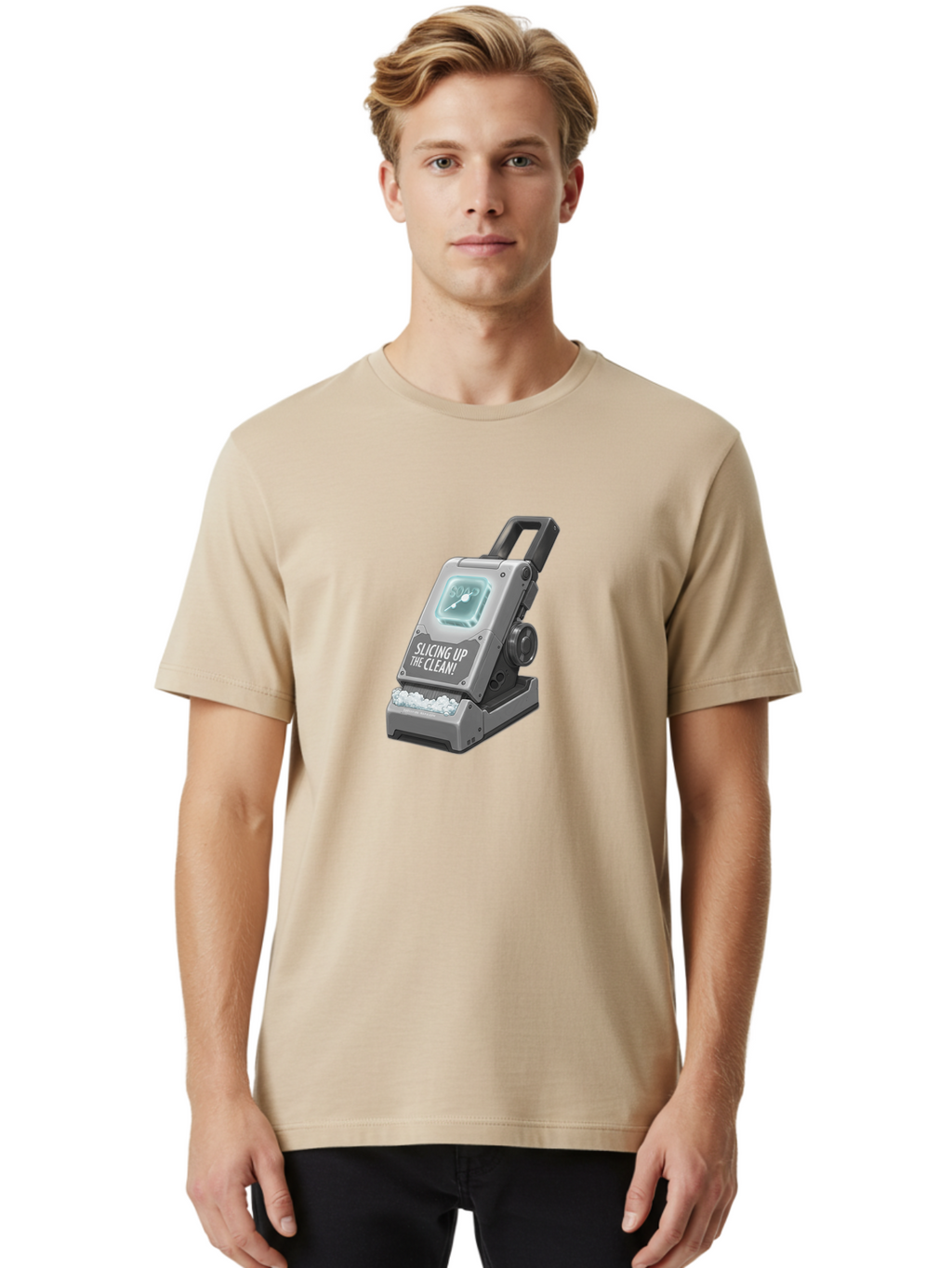 Slicing-Up-The-Clean Men'S Graphic Tee, 100% Cotton, Comfortable Casual Summer Wear, Machine Washable, Vintage Camera, Old Camera, Antique Camera, Black Camera, Classic Photography, Photography Equipment, Nostalgic Device, Film Camera, Baf513