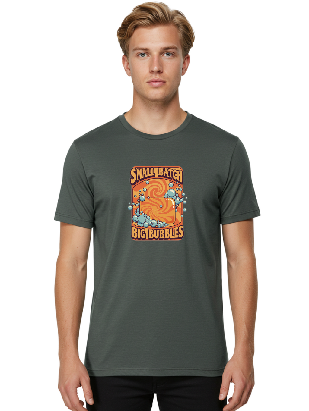 Small-Batch-Big-Bubbles Men'S Graphic Tee, 100% Cotton, Comfortable Casual Summer Wear, Machine Washable, Vintage Camera, Old Camera, Antique Camera, Black Camera, Classic Photography, Photography Equipment, Nostalgic Device, Film Camera, Baf515