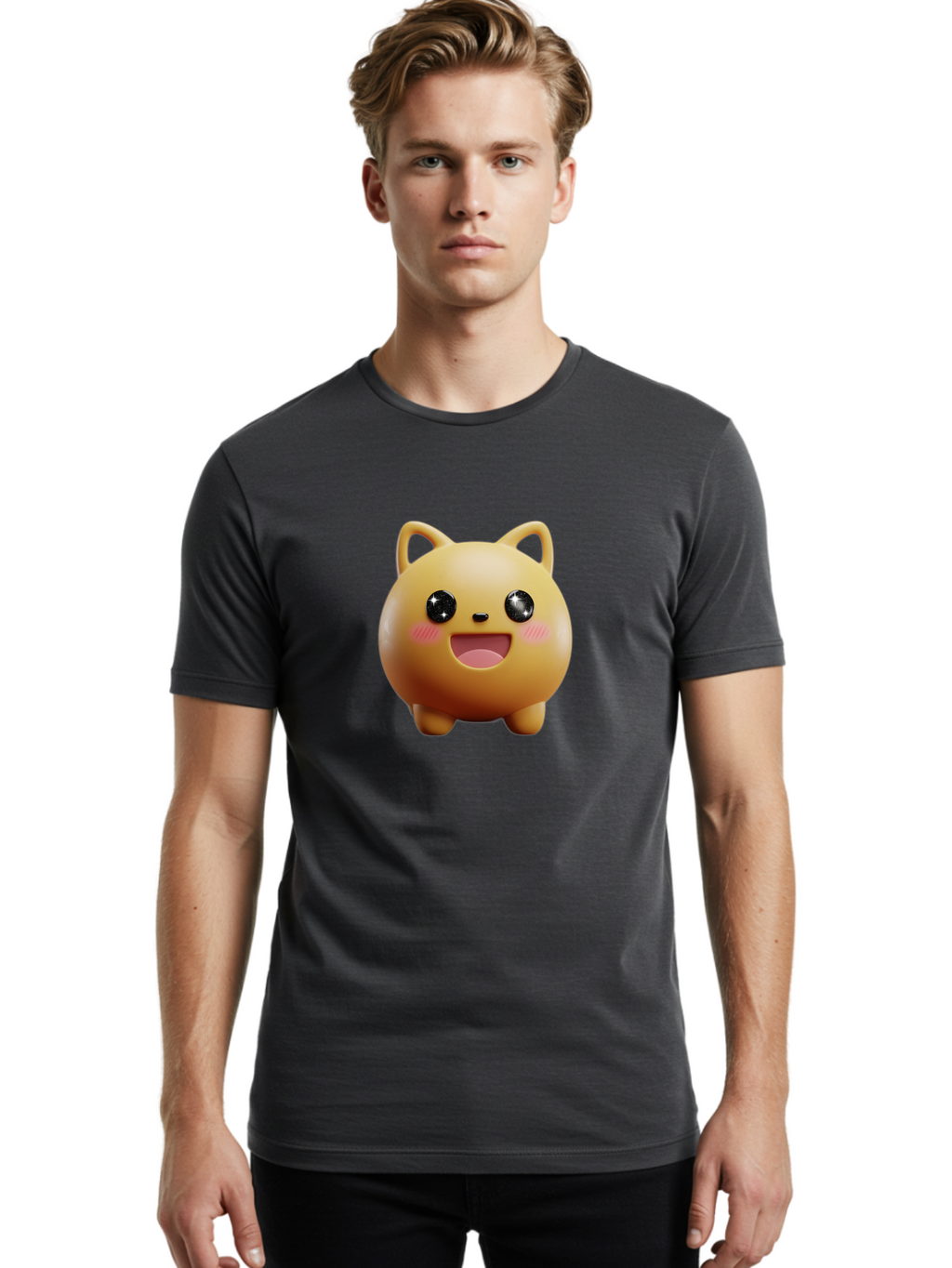 Smiling-Cat Men'S Graphic Tee, 100% Cotton, Comfortable Casual Summer Wear, Machine Washable, Vintage Camera, Old Camera, Antique Camera, Black Camera, Classic Photography, Photography Equipment, Nostalgic Device, Film Camera, Camera Art Baf519