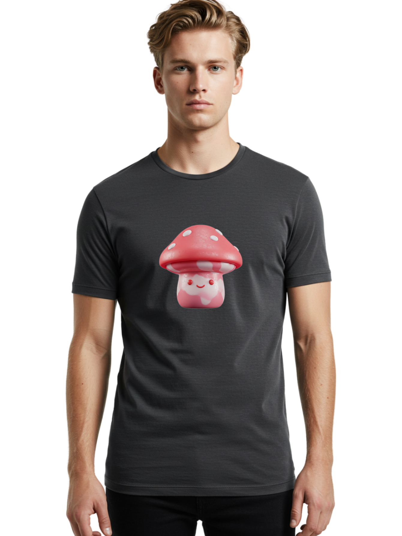 Smiling-Mushroom Men'S Graphic Tee, 100% Cotton, Comfortable Casual Summer Wear, Machine Washable, Vintage Camera, Old Camera, Antique Camera, Black Camera, Classic Photography, Photography Equipment, Nostalgic Device, Film Camera, Camera Art Baf520