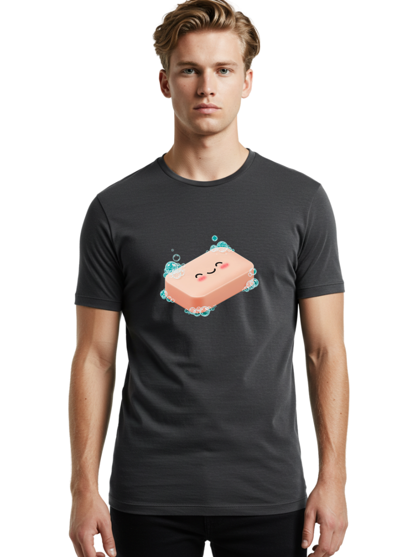 Soap-With-Emoticon Men'S Graphic Tee, 100% Cotton, Comfortable Casual Summer Wear, Machine Washable, Vintage Camera, Old Camera, Antique Camera, Black Camera, Classic Photography, Photography Equipment, Nostalgic Device, Film Camera, Baf534