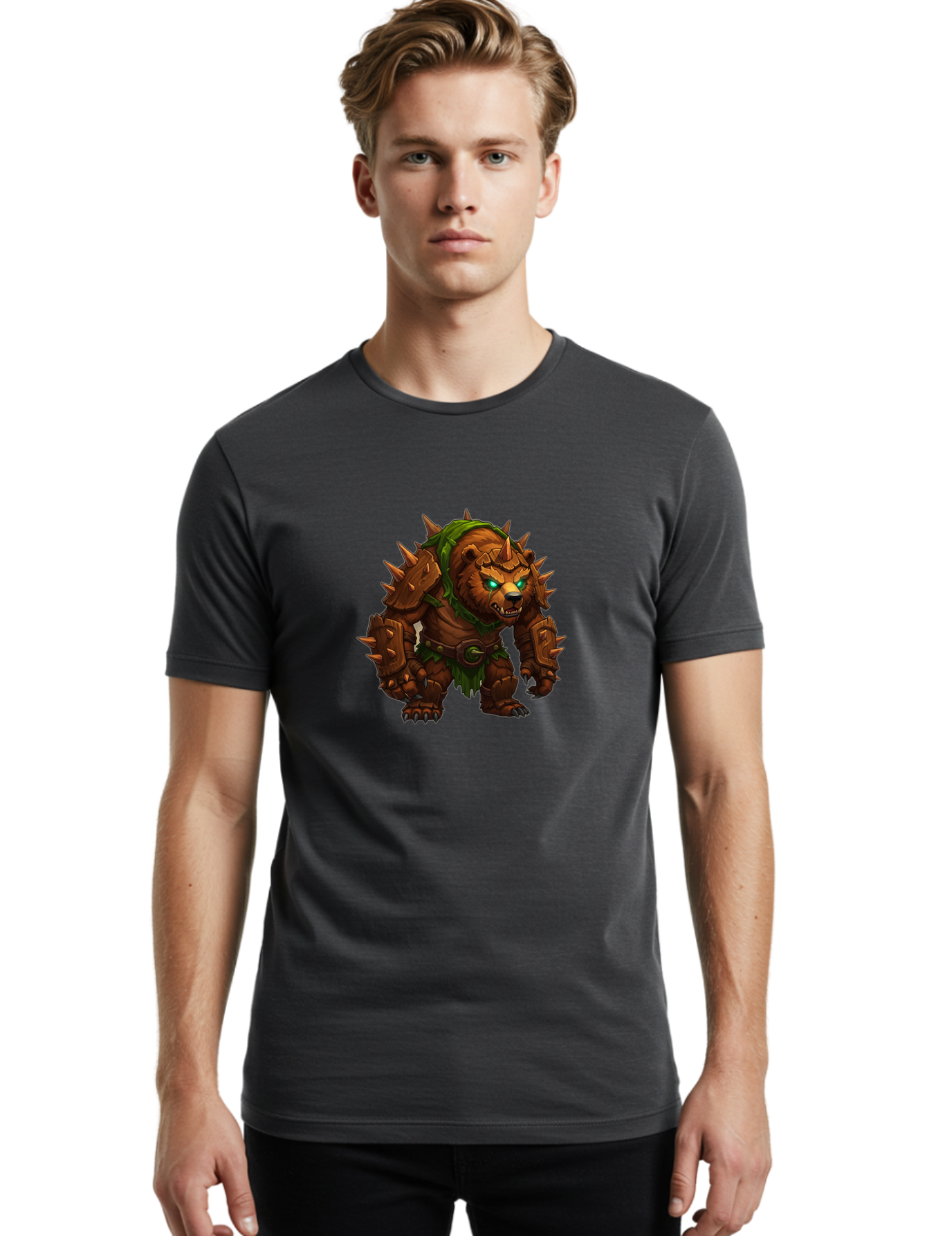 Spiked-Brown-Bear Men'S Graphic Tee, 100% Cotton, Comfortable Casual Summer Wear, Machine Washable, Vintage Camera, Old Camera, Antique Camera, Black Camera, Classic Photography, Photography Equipment, Nostalgic Device, Film Camera, Camera Art Baf537