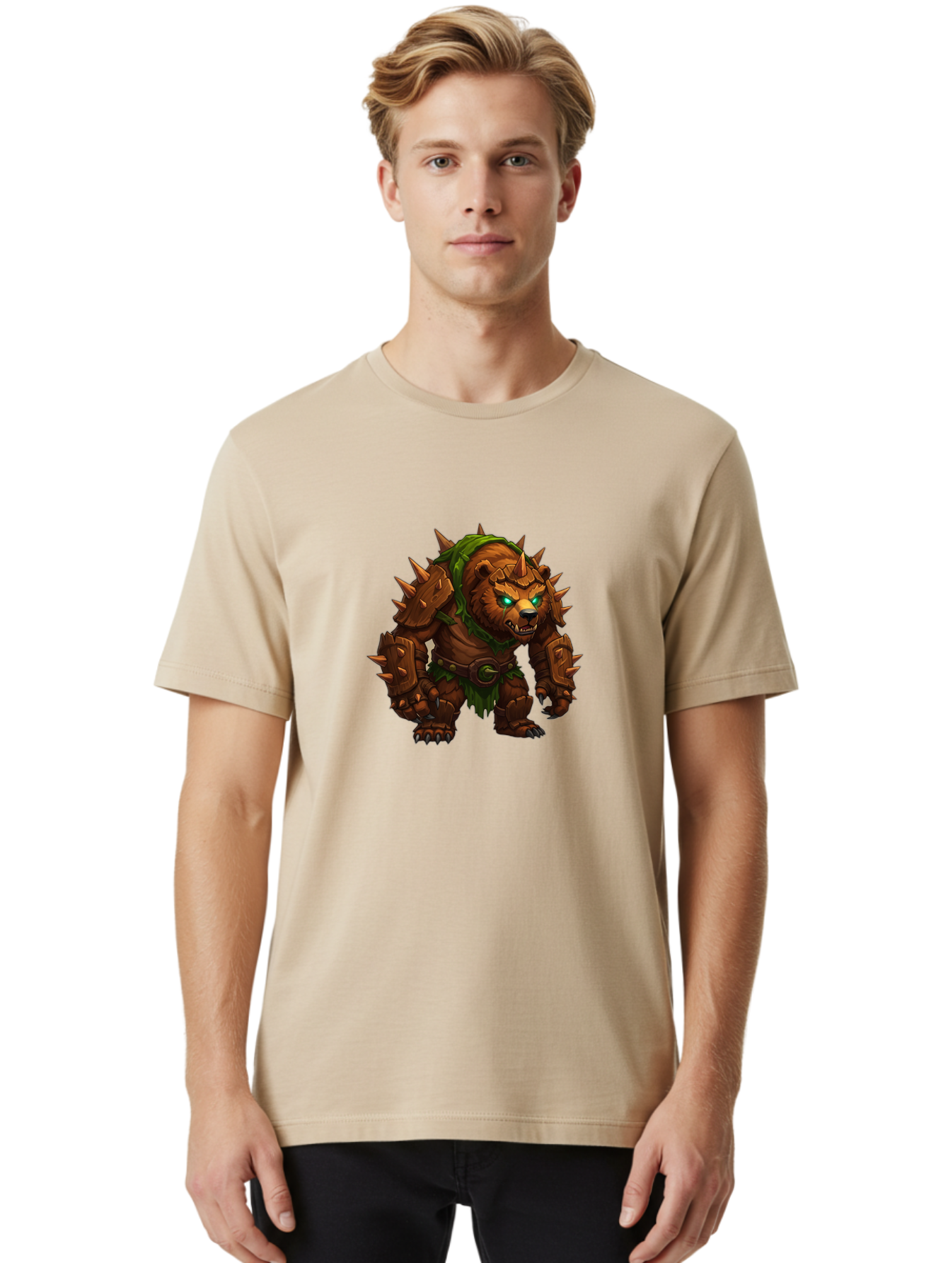 Spiked-Brown-Bear Men'S Graphic Tee, 100% Cotton, Comfortable Casual Summer Wear, Machine Washable, Vintage Camera, Old Camera, Antique Camera, Black Camera, Classic Photography, Photography Equipment, Nostalgic Device, Film Camera, Camera Art Baf537