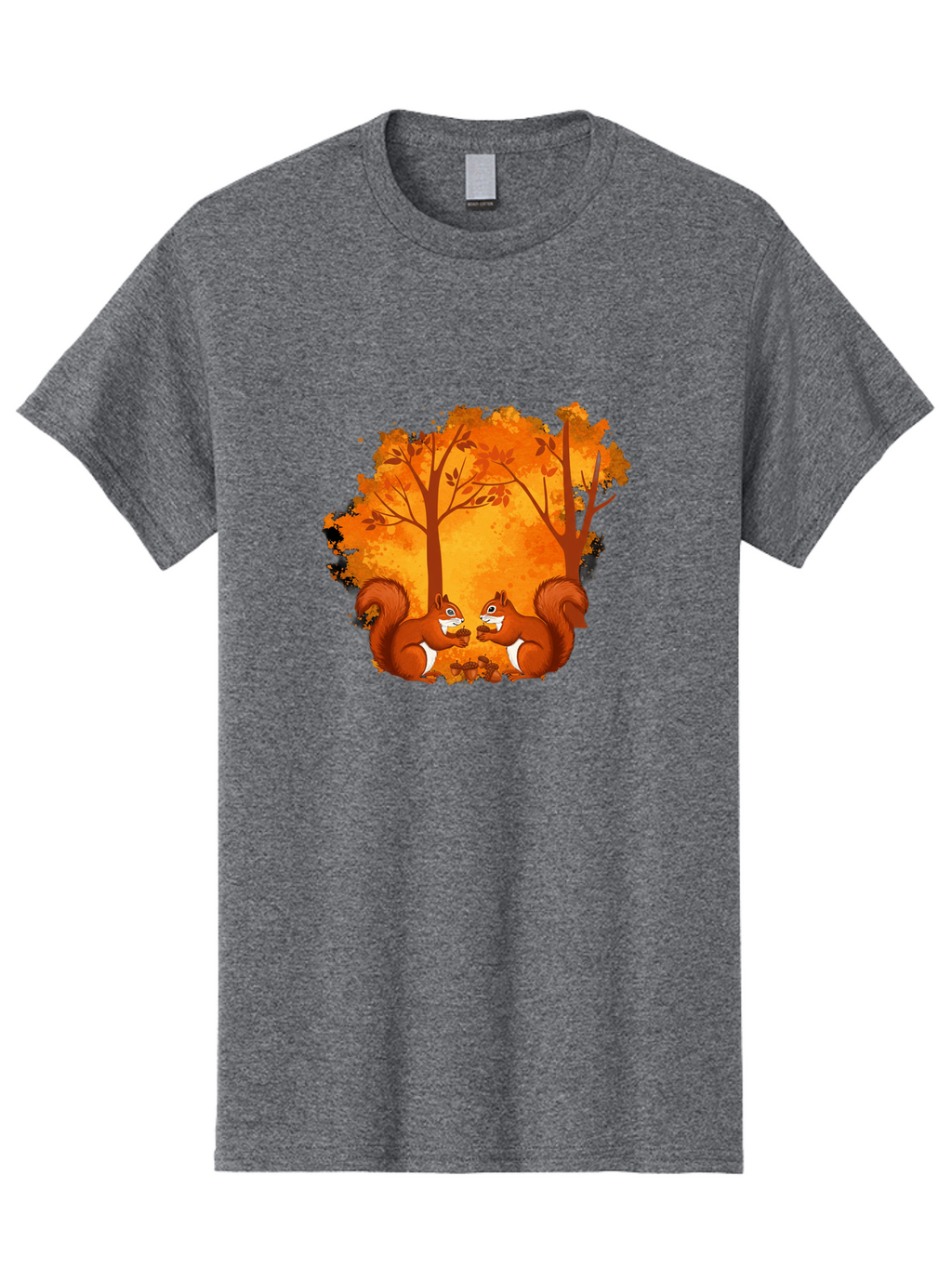 Squirrels-In-Autumn-Trees Men'S Graphic Tee, 100% Cotton, Comfortable Casual Summer Wear, Machine Washable, Vintage Camera, Old Camera, Antique Camera, Black Camera, Classic Photography, Photography Equipment, Nostalgic Device, Film Camera, Baf538