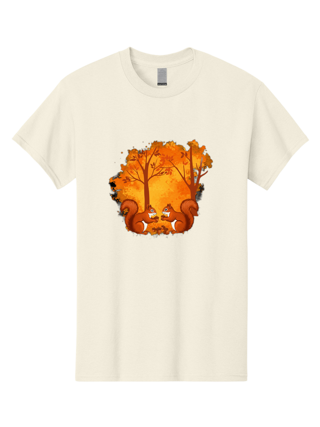 Squirrels-In-Autumn-Trees Men'S Graphic Tee, 100% Cotton, Comfortable Casual Summer Wear, Machine Washable, Vintage Camera, Old Camera, Antique Camera, Black Camera, Classic Photography, Photography Equipment, Nostalgic Device, Film Camera, Baf538